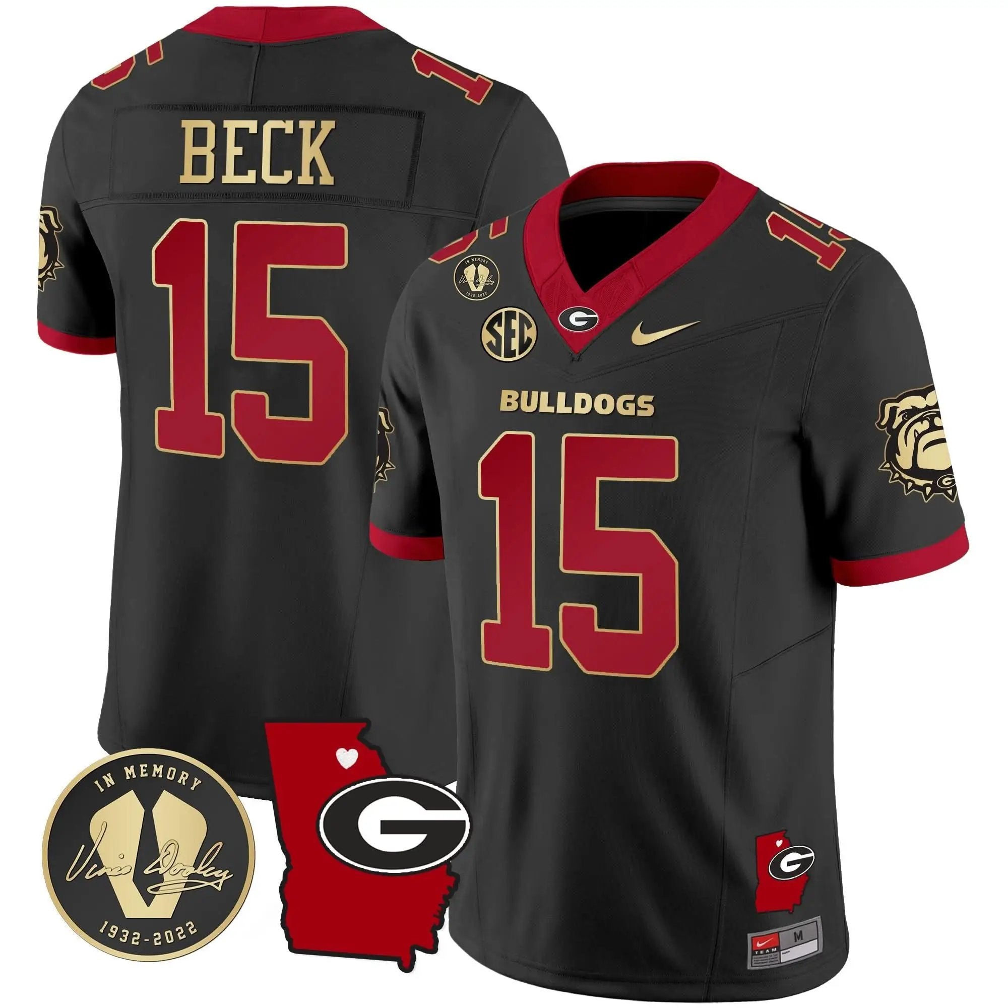 GB 2024 Vapor Jersey V4 - Georgia Map by Georgia Bulldogs