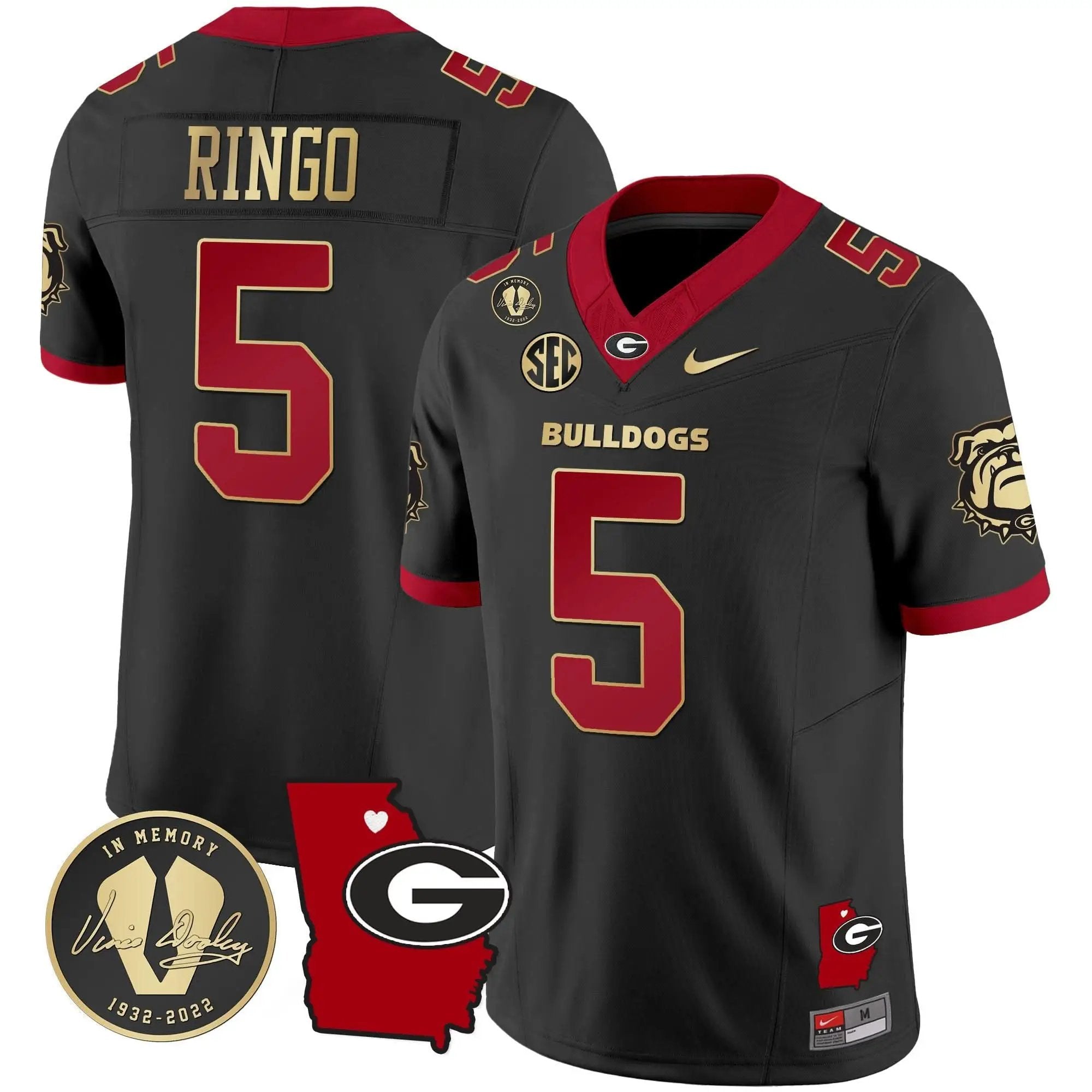 GB 2024 Vapor Jersey V4 - Georgia Map by Georgia Bulldogs
