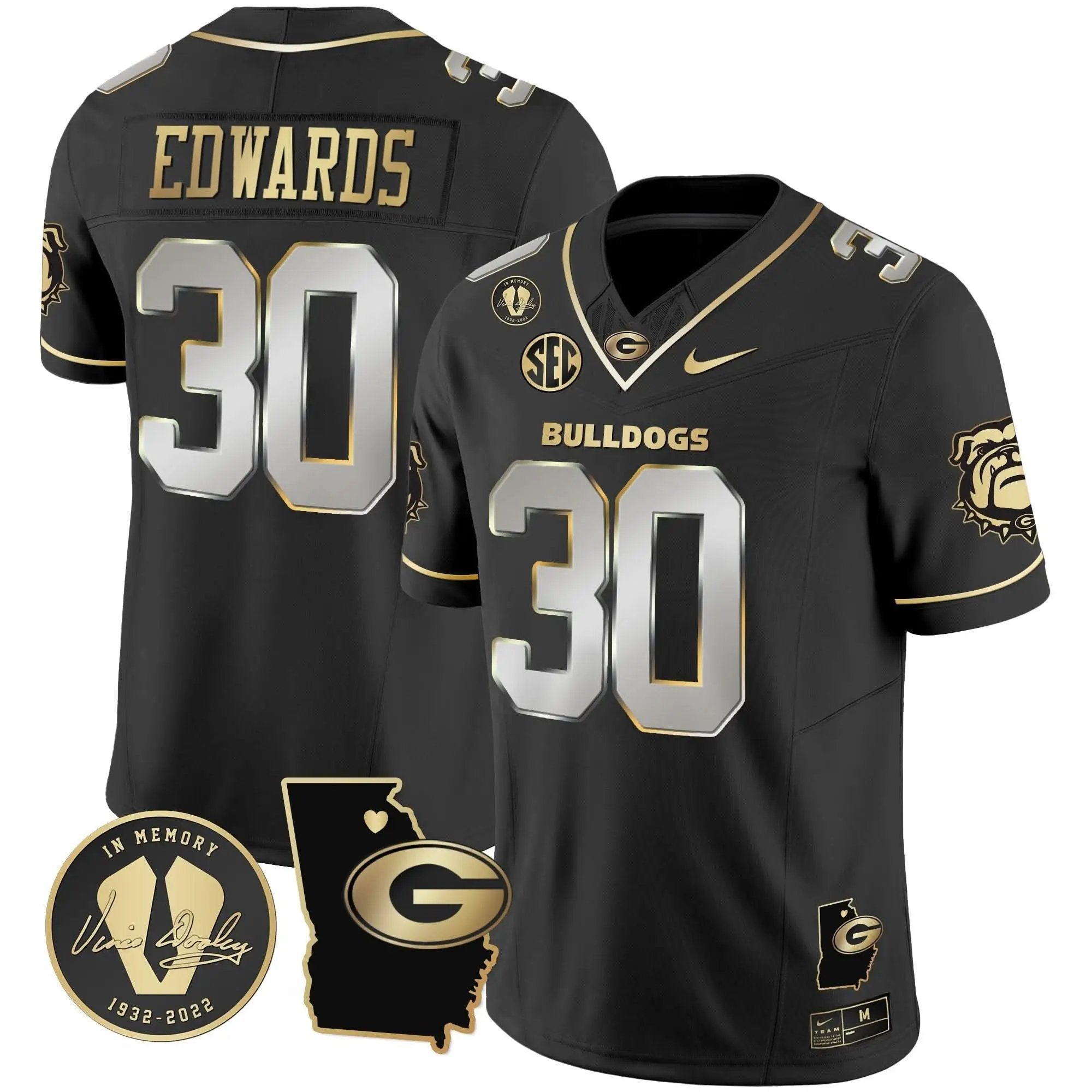 GB 2024 Vapor Jersey V4 - Georgia Map by Georgia Bulldogs