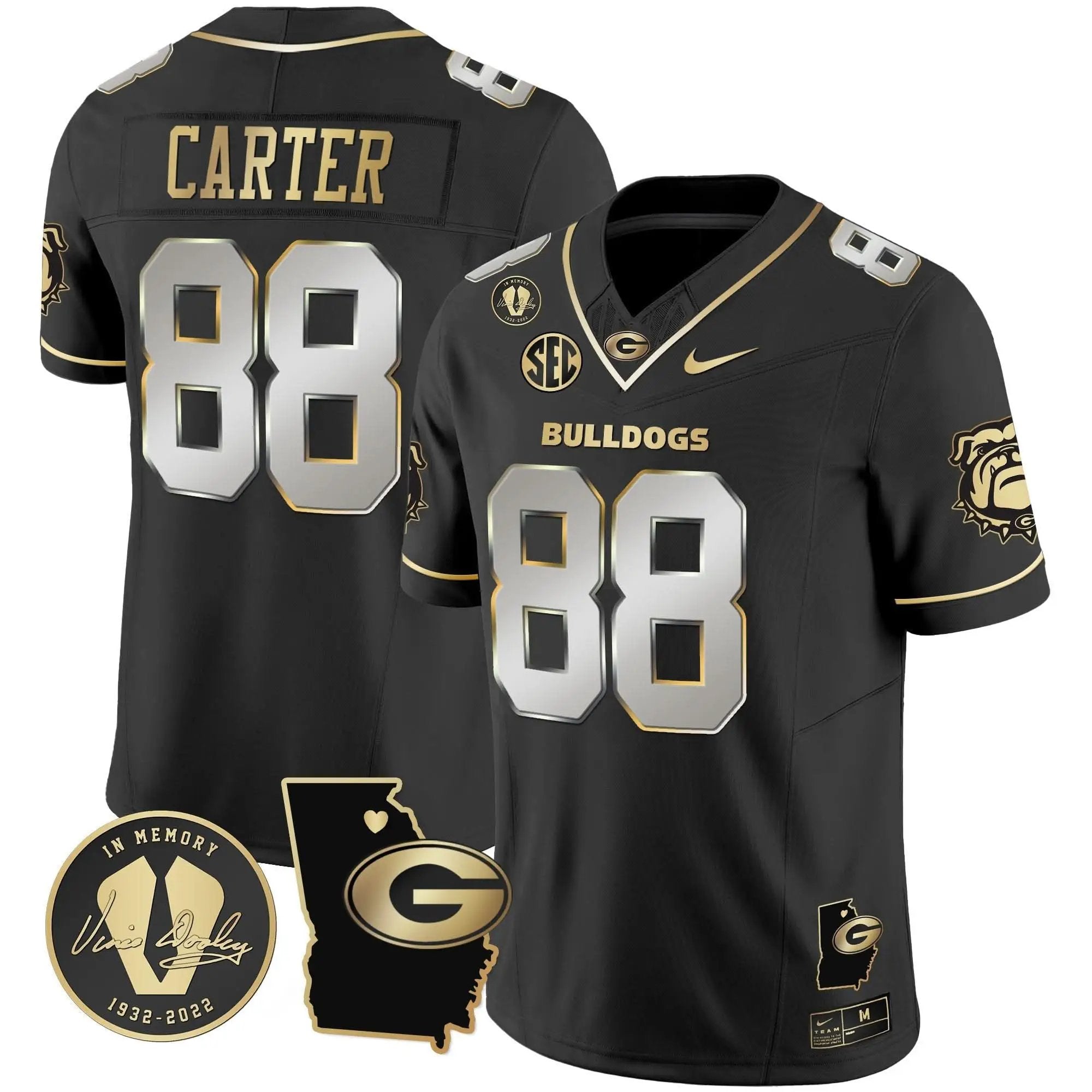GB 2024 Vapor Jersey V4 - Georgia Map by Georgia Bulldogs