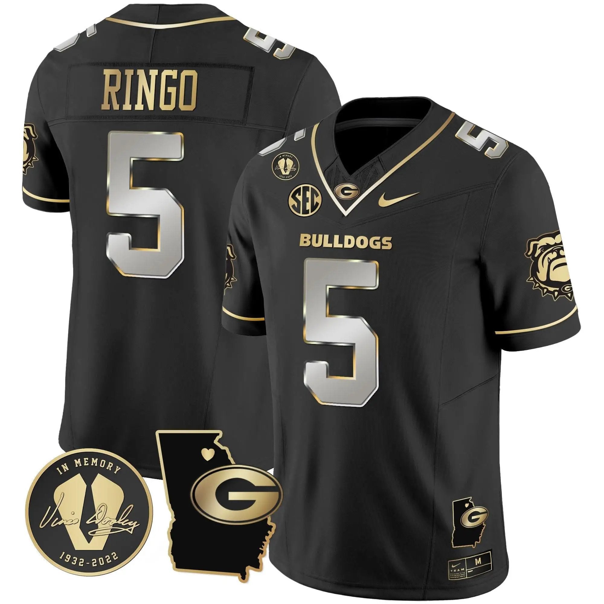 GB 2024 Vapor Jersey V4 - Georgia Map by Georgia Bulldogs