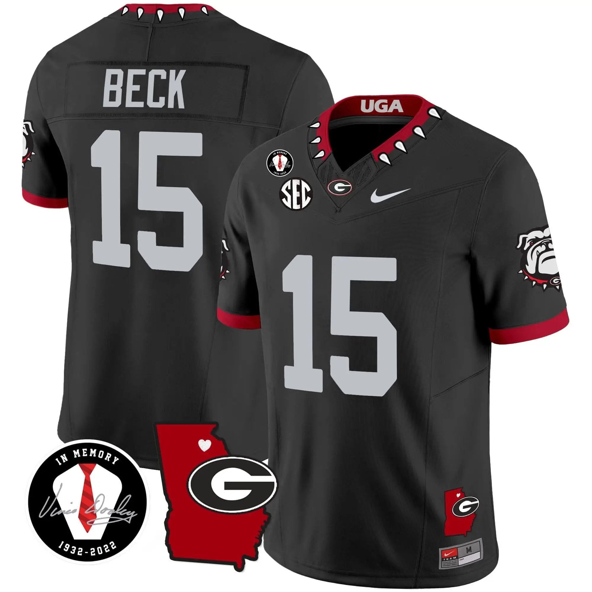 GB 2024 Vapor Jersey V4 - Georgia Map by Georgia Bulldogs