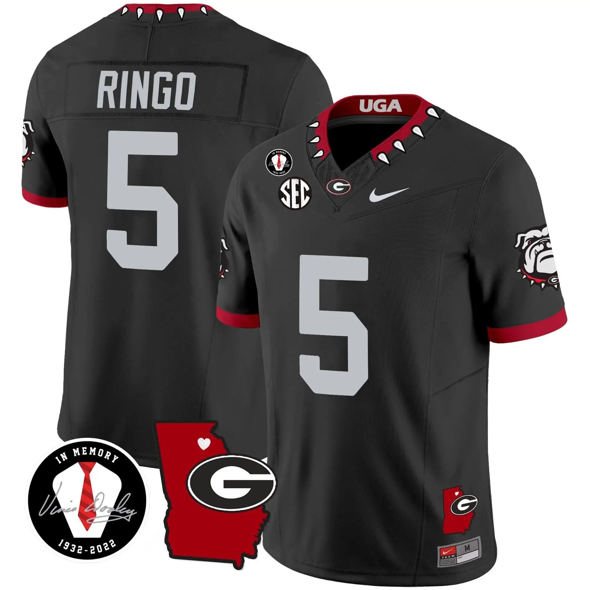 GB 2024 Vapor Jersey V4 - Georgia Map by Georgia Bulldogs