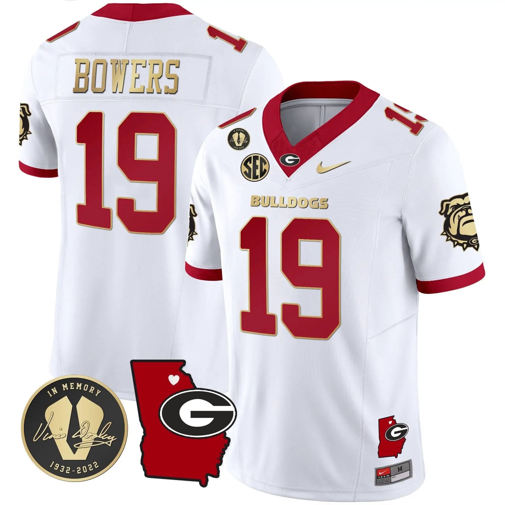 GB 2024 Vapor Jersey V4 - Georgia Map by Georgia Bulldogs