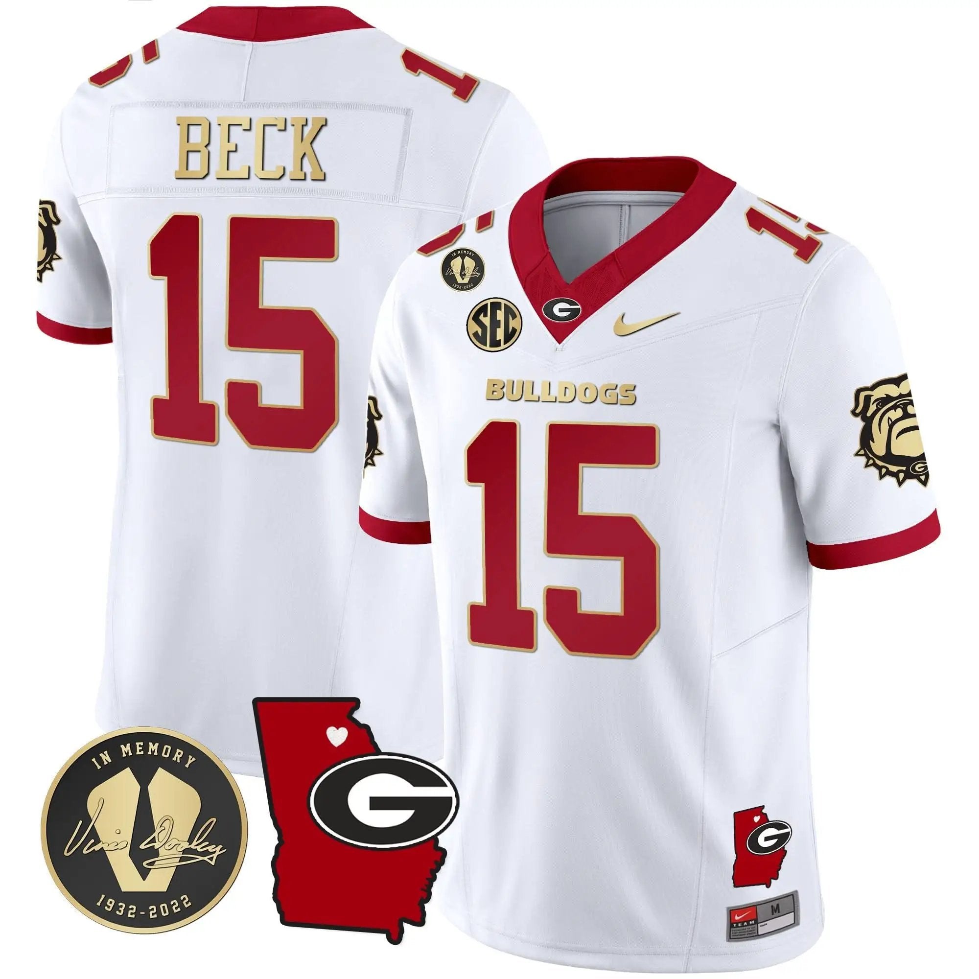 GB 2024 Vapor Jersey V4 - Georgia Map by Georgia Bulldogs