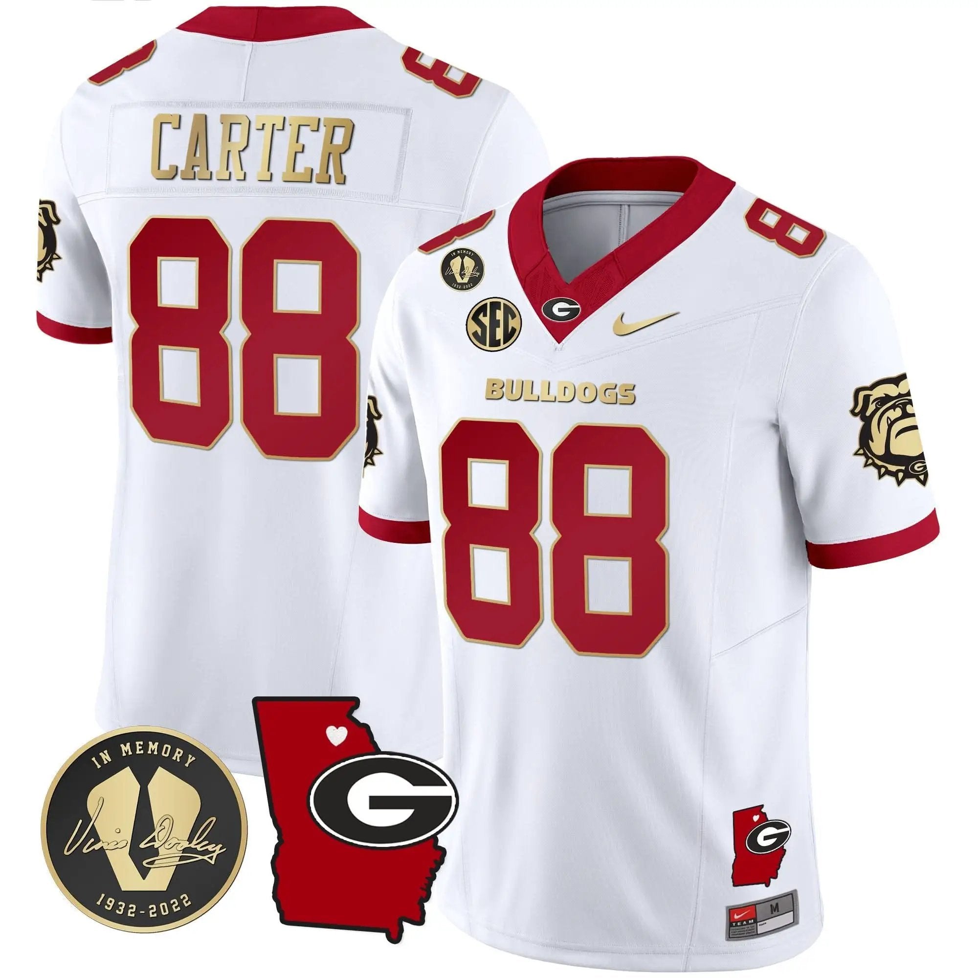 GB 2024 Vapor Jersey V4 - Georgia Map by Georgia Bulldogs