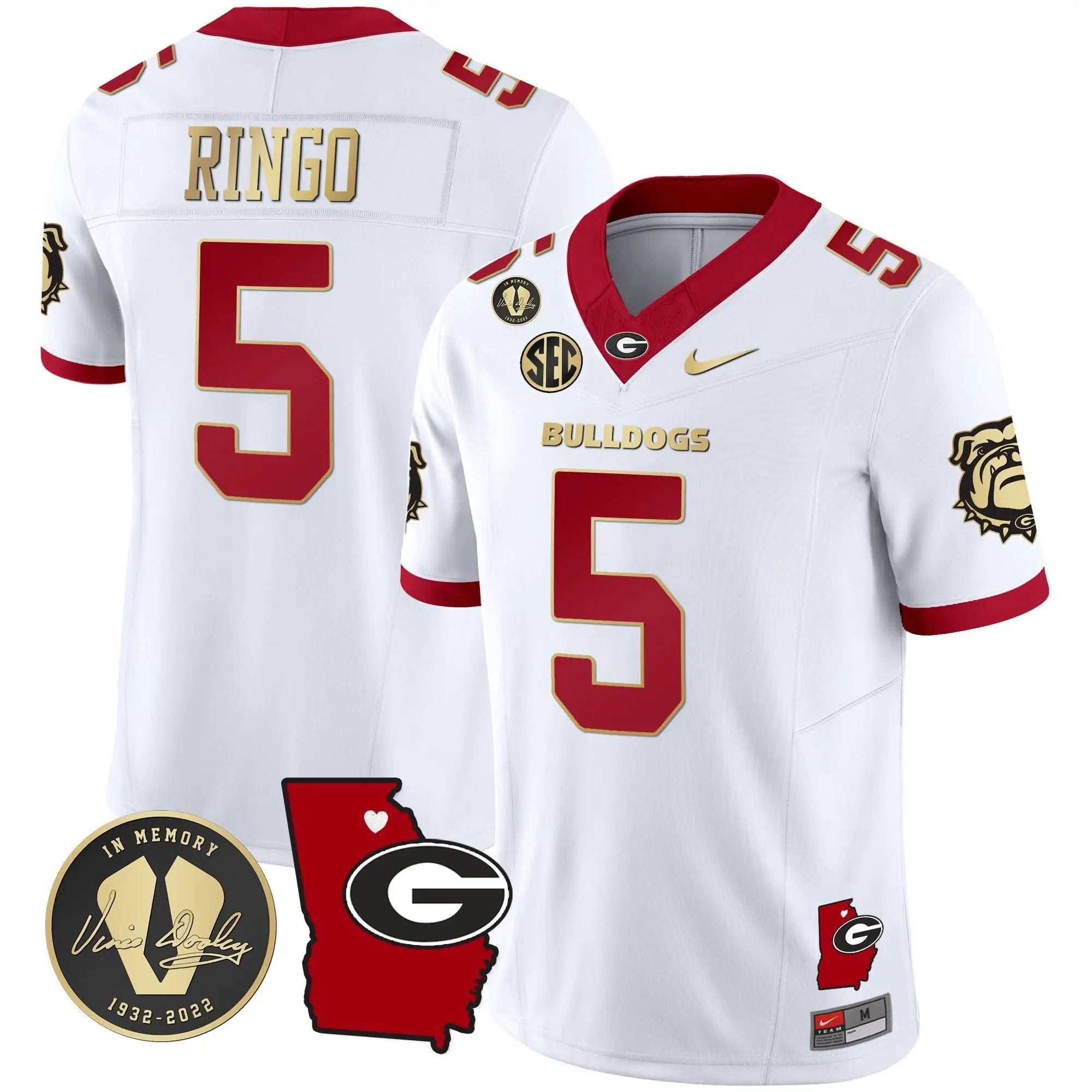 GB 2024 Vapor Jersey V4 - Georgia Map by Georgia Bulldogs