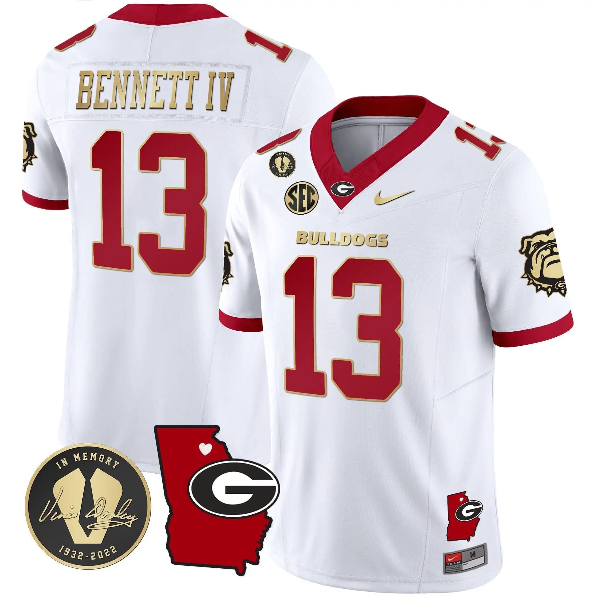 GB 2024 Vapor Jersey V4 - Georgia Map by Georgia Bulldogs