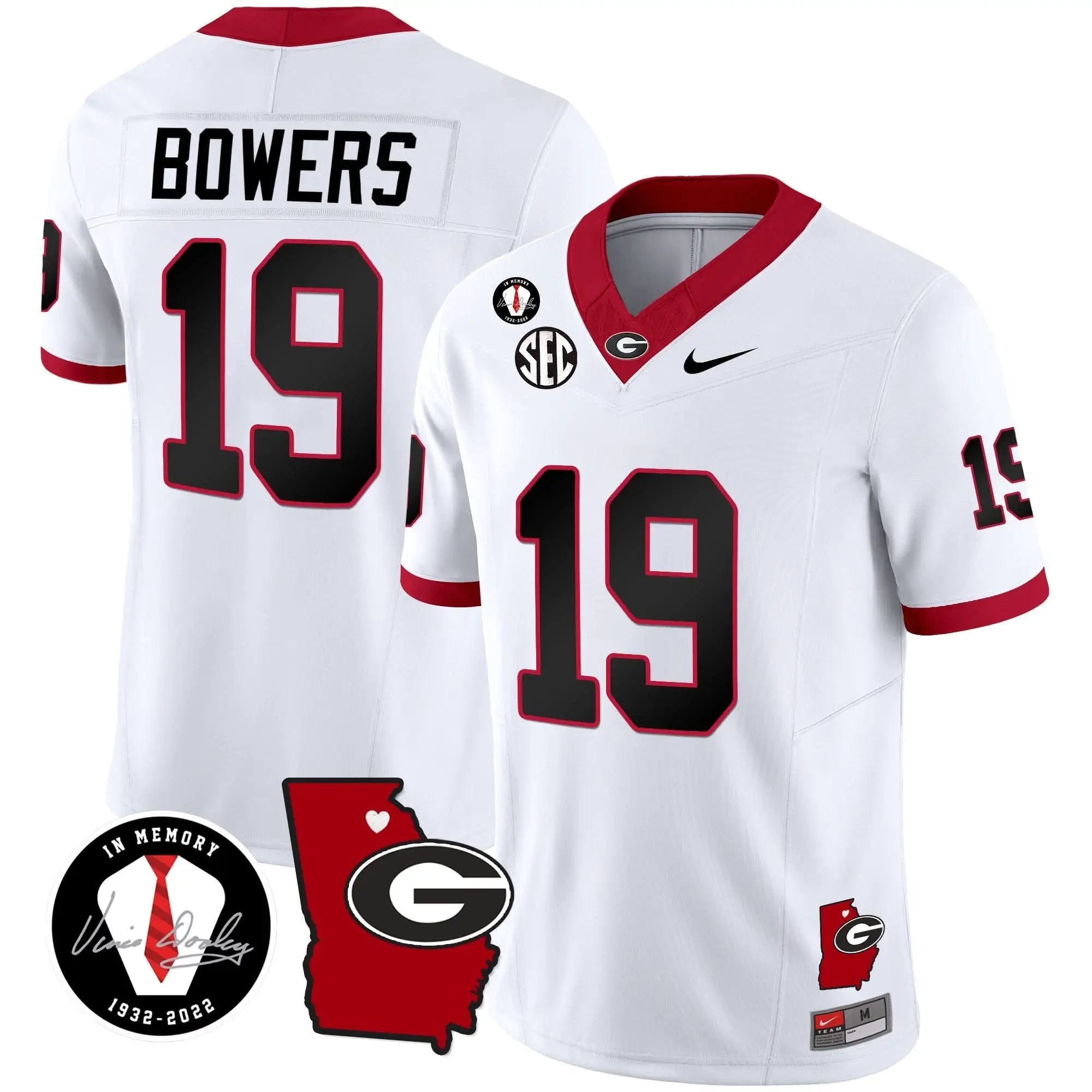 GB 2024 Vapor Jersey V4 - Georgia Map by Georgia Bulldogs