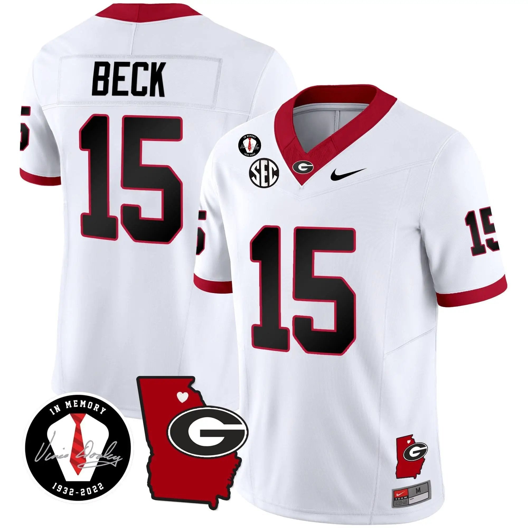GB 2024 Vapor Jersey V4 - Georgia Map by Georgia Bulldogs