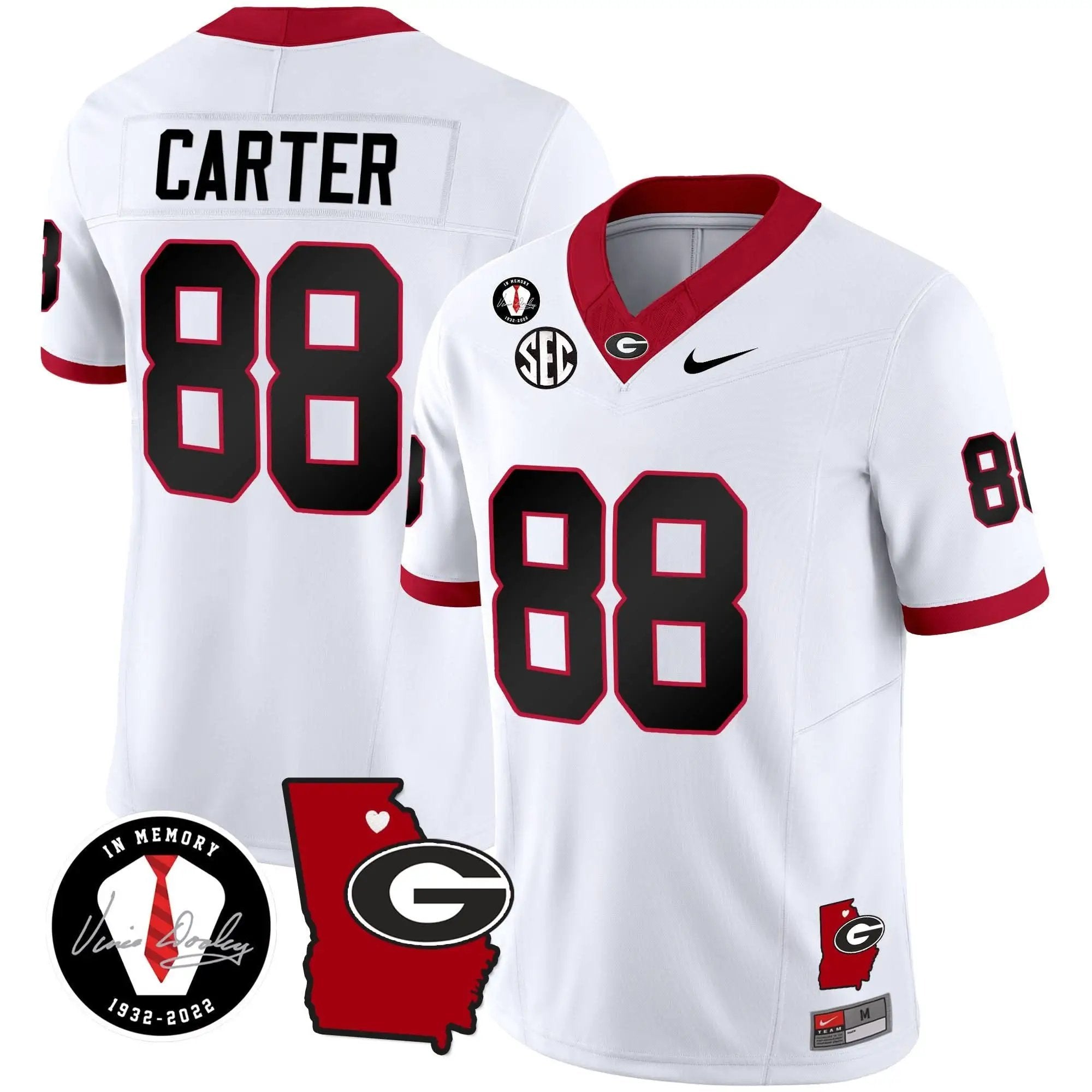 GB 2024 Vapor Jersey V4 - Georgia Map by Georgia Bulldogs