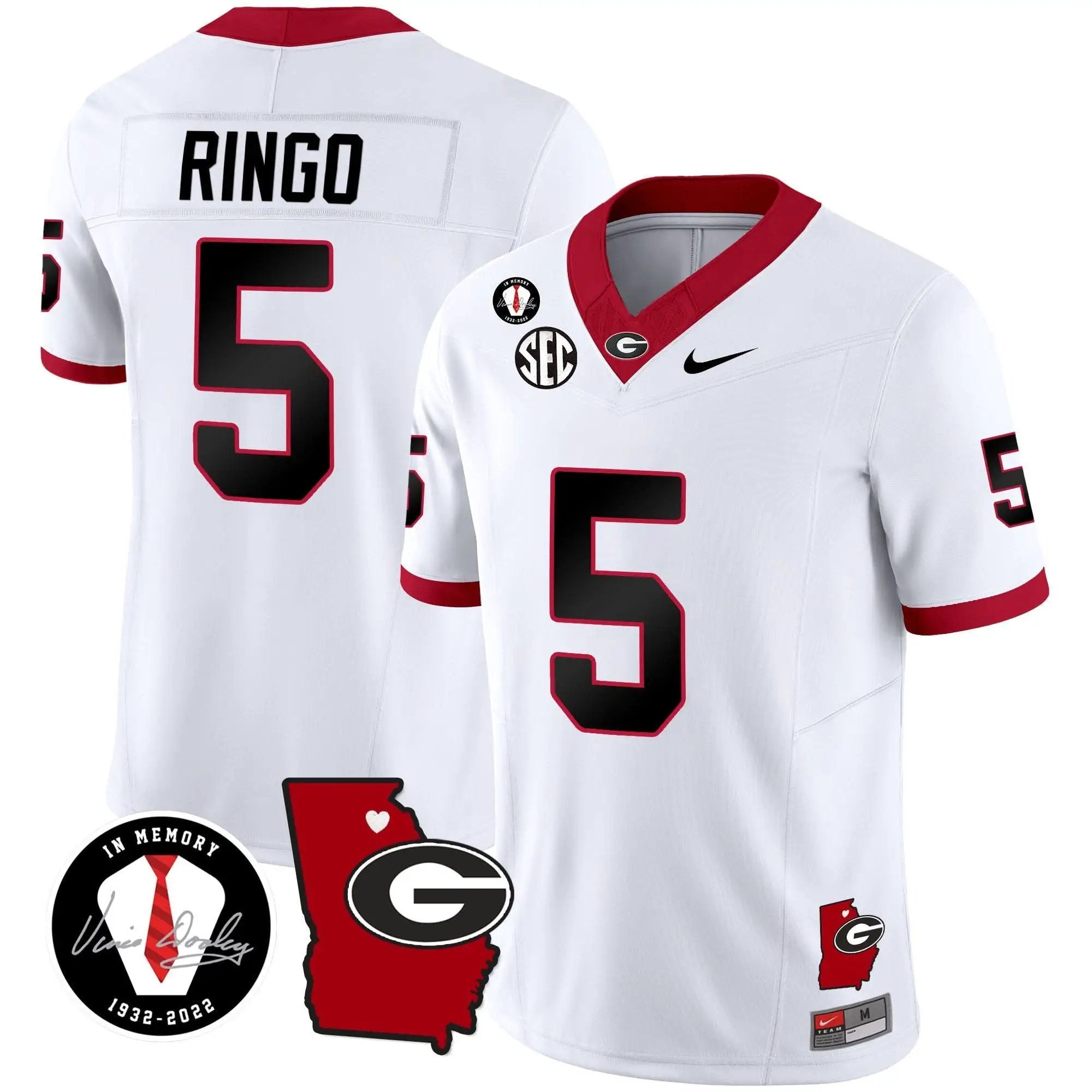 GB 2024 Vapor Jersey V4 - Georgia Map by Georgia Bulldogs