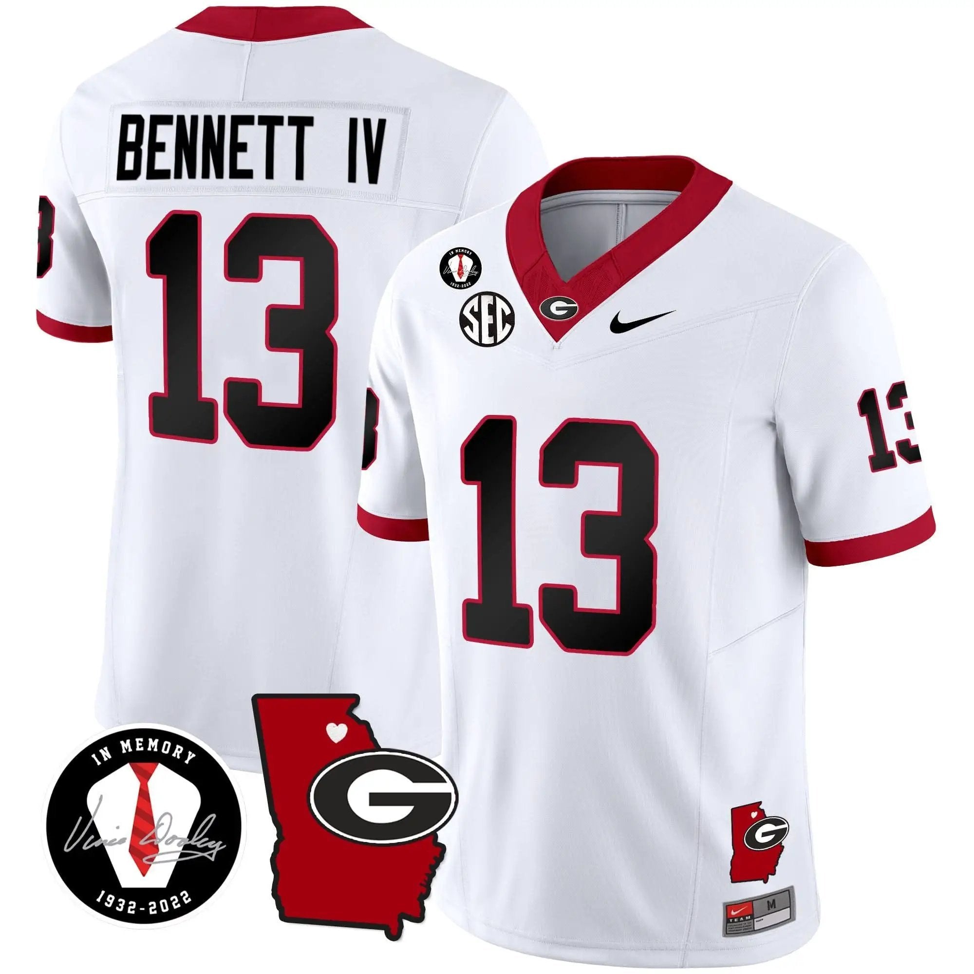 GB 2024 Vapor Jersey V4 - Georgia Map by Georgia Bulldogs