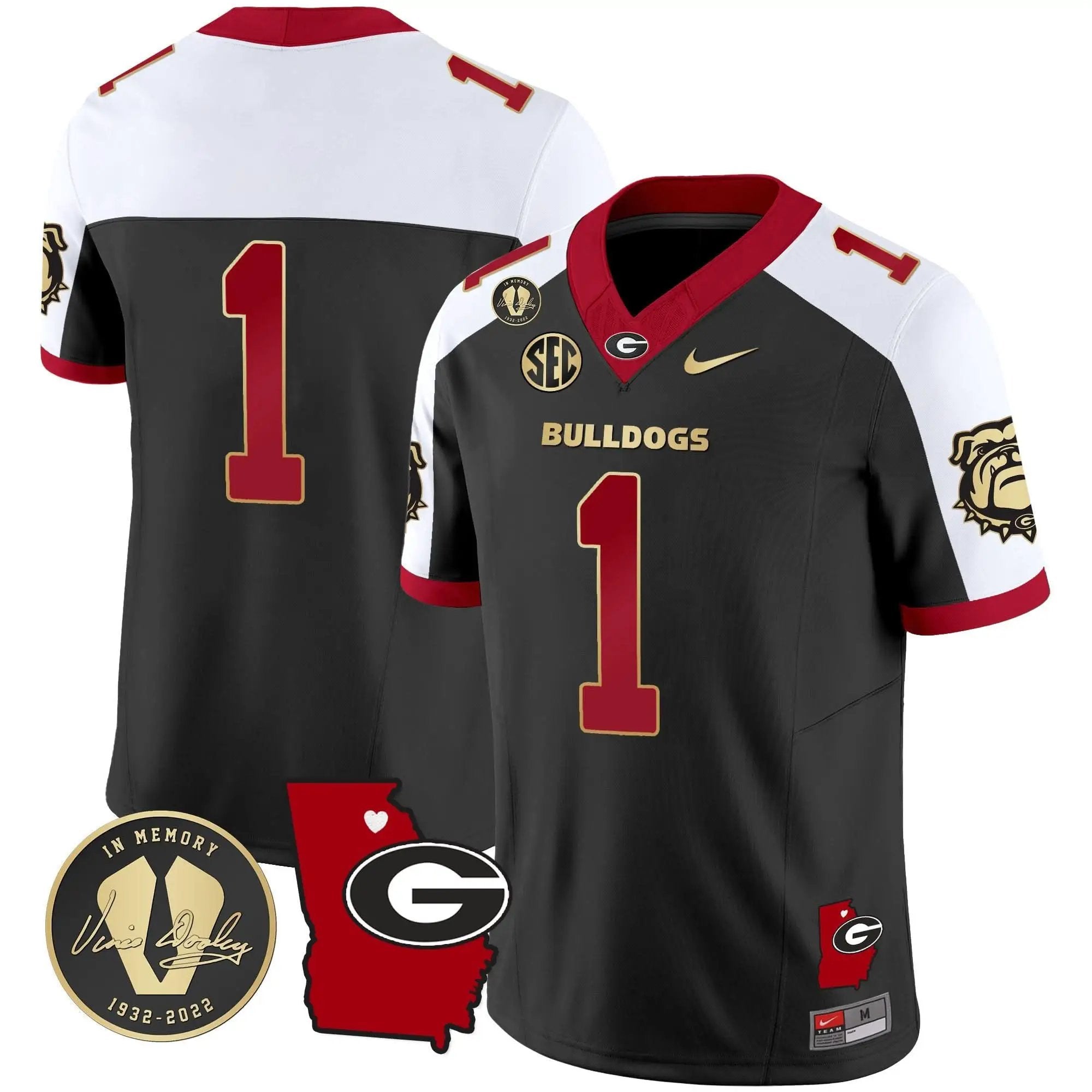 GB 2024 Vapor Jersey V4 - Georgia Map by Georgia Bulldogs