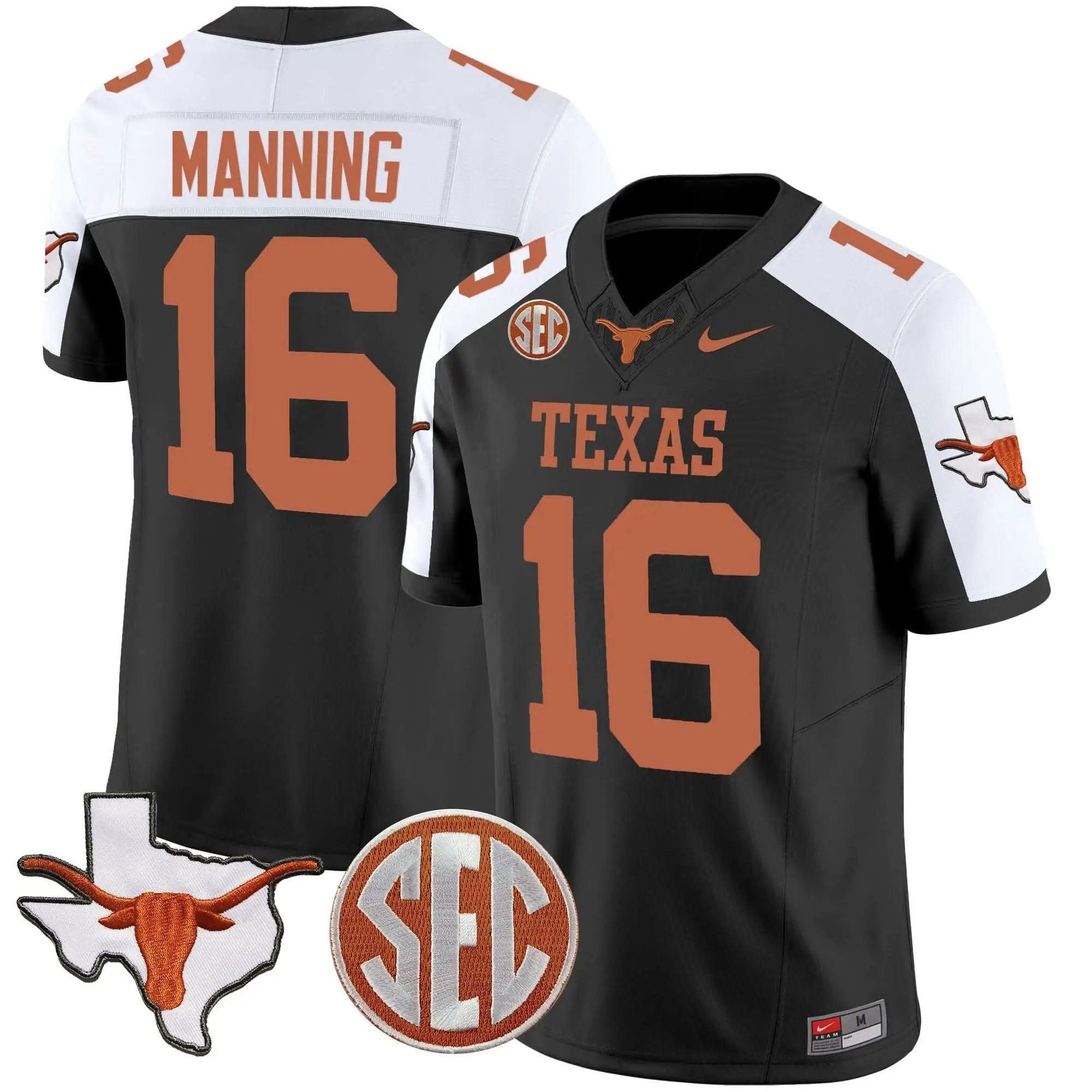 TL State Map & SEC Patch Vapor Jersey V2 by Texas Longhorns