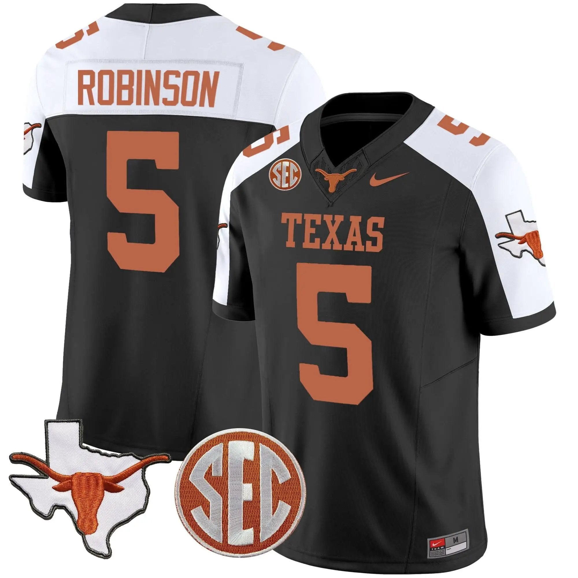 TL State Map & SEC Patch Vapor Jersey V2 by Texas Longhorns
