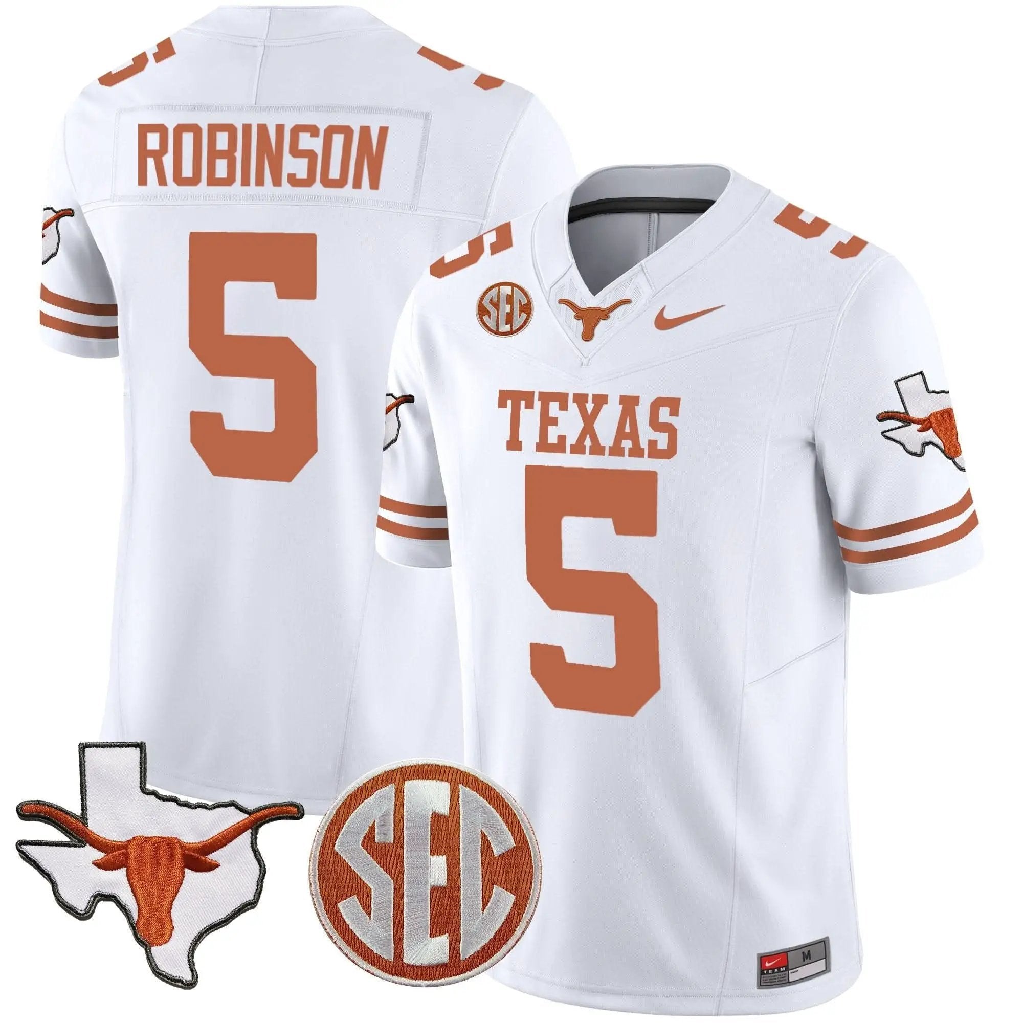 TL State Map & SEC Patch Vapor Jersey V2 by Texas Longhorns