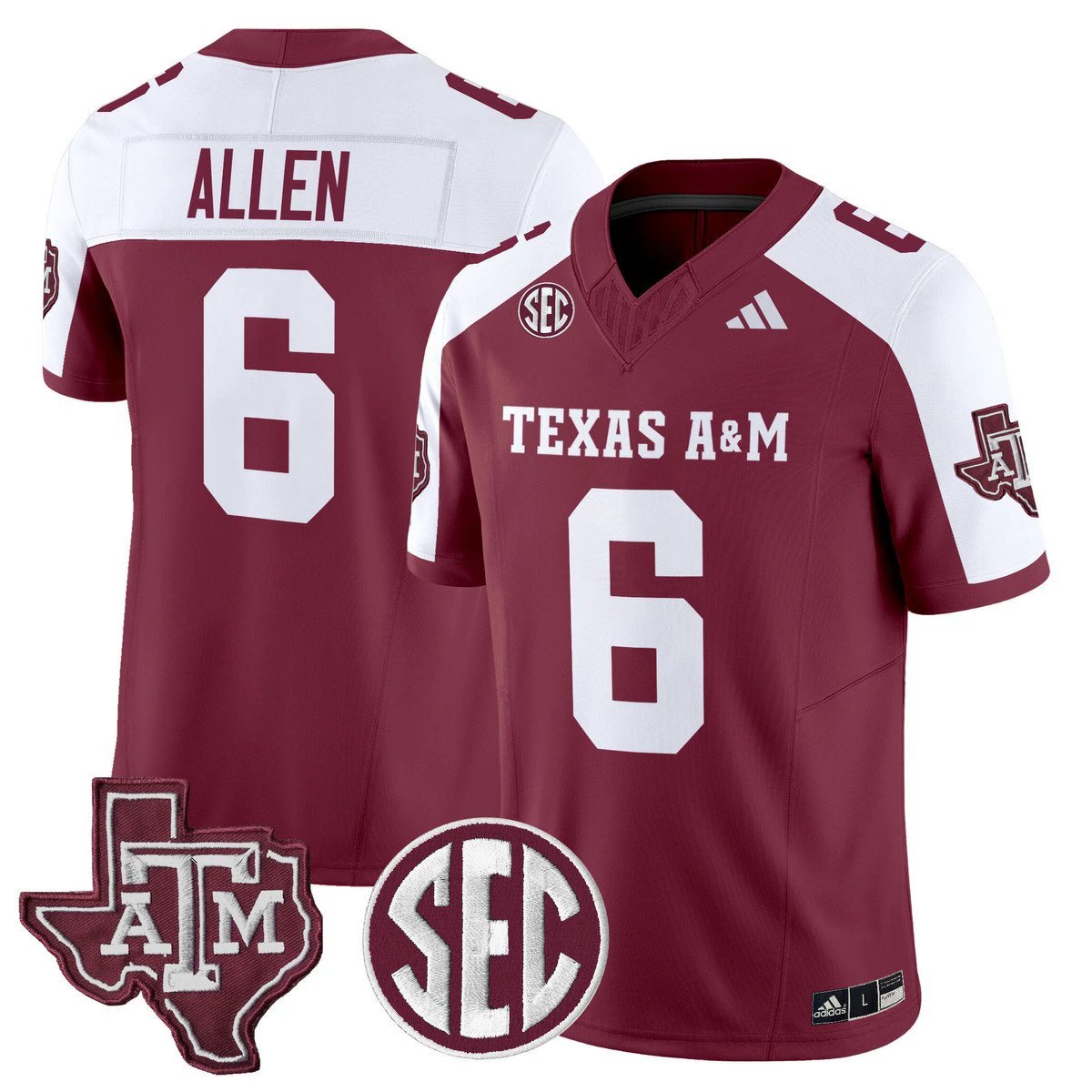 Texas A&M Aggies 2025 Vapor Limited Jersey - All Stitched by Texas A&M Aggies