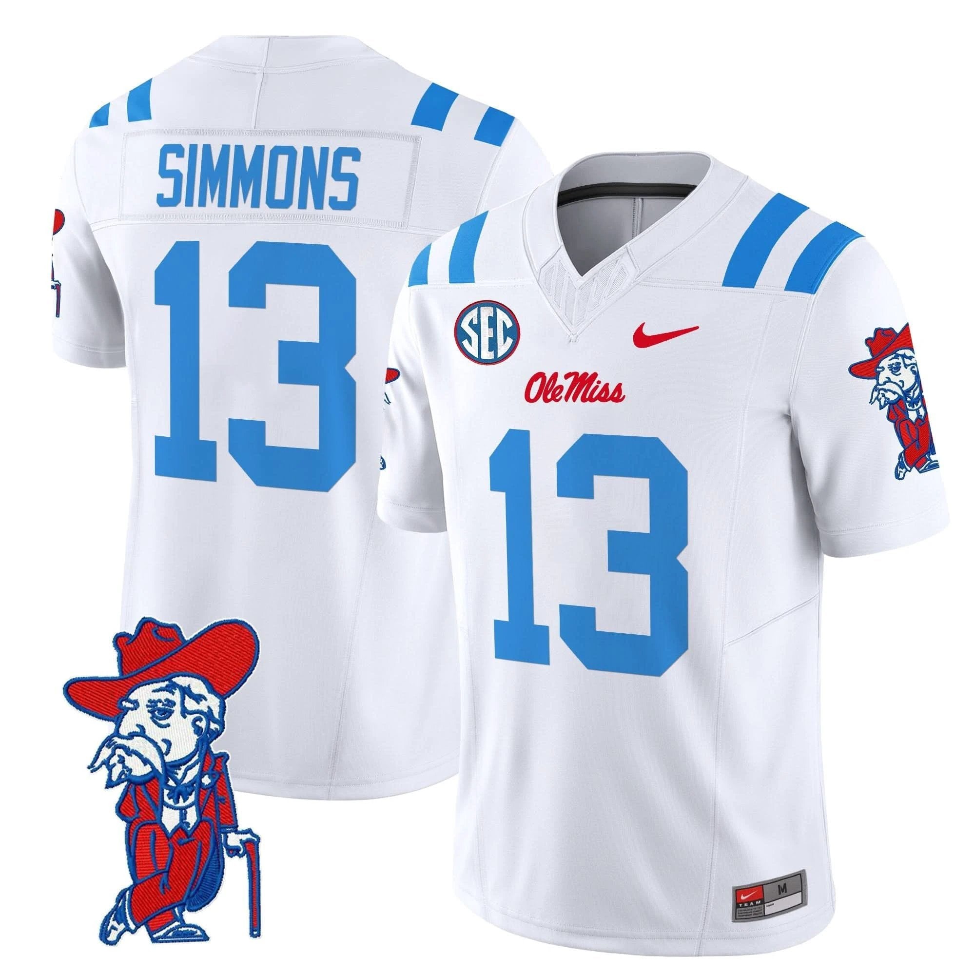 Ole Miss Rebels 2025 Vapor Limited Jersey V2 - All Stitched by Ole Miss Rebels