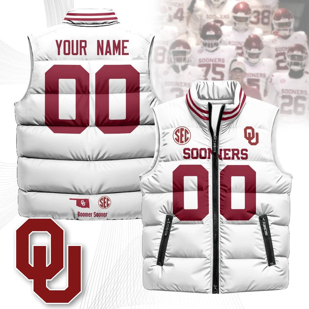 Oklahoma Sooners Unisex Puffer Vest by Oklahoma Sooners