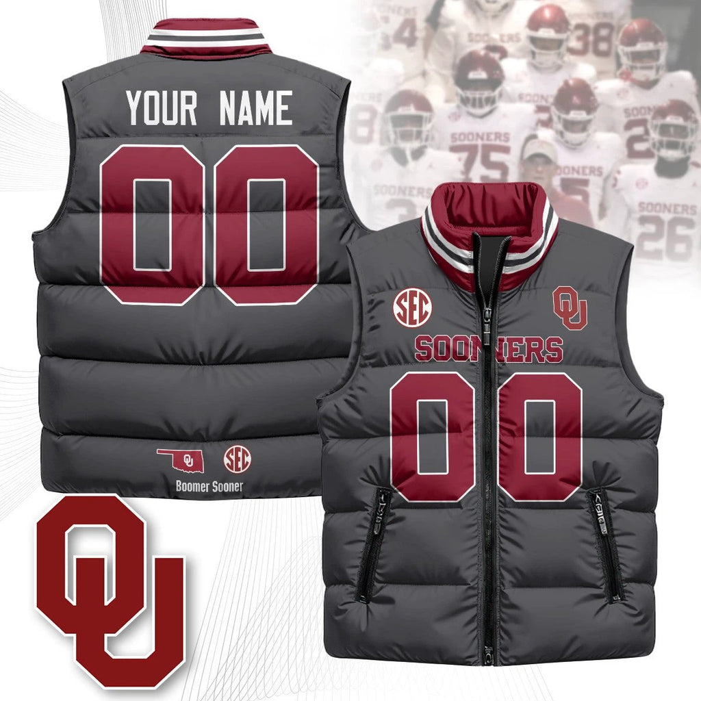 Oklahoma Sooners Unisex Puffer Vest by Oklahoma Sooners