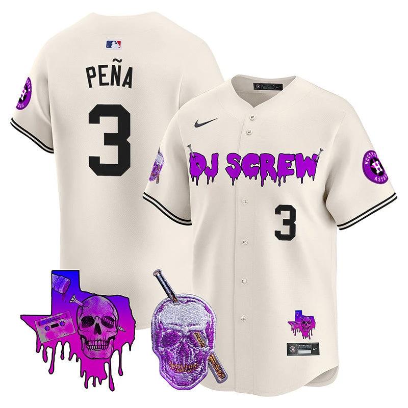 Astros DJ Screw Vapor Premier Limited Jersey - All Stitched by Houston Astros
