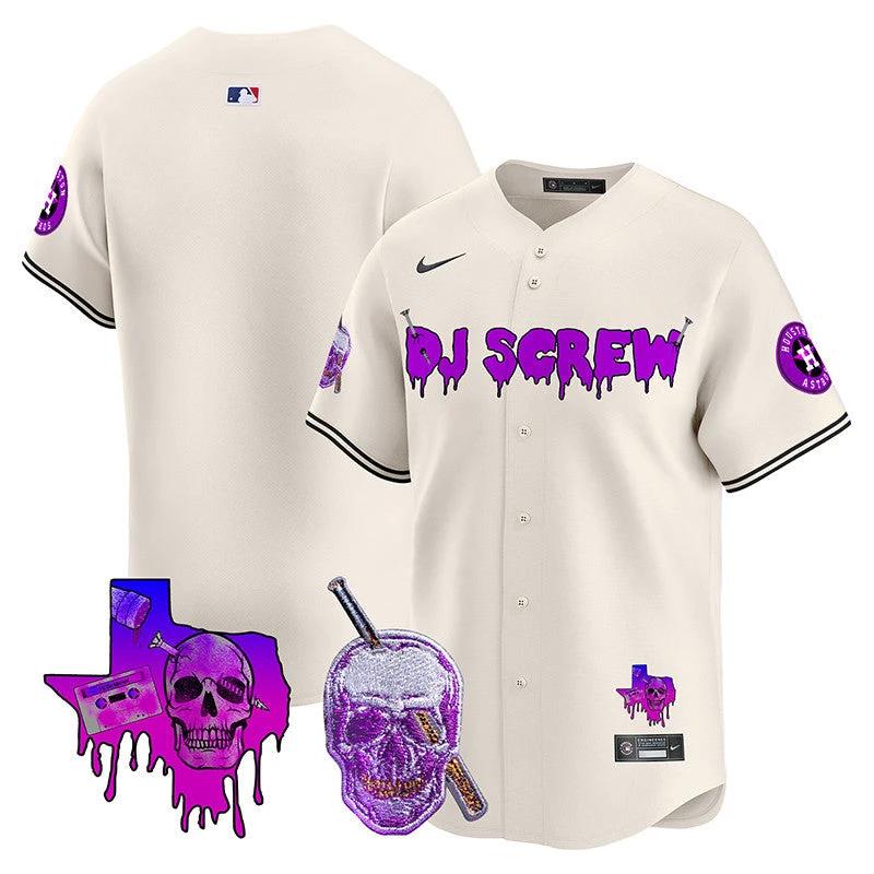 Astros DJ Screw Vapor Premier Limited Jersey - All Stitched by Houston Astros