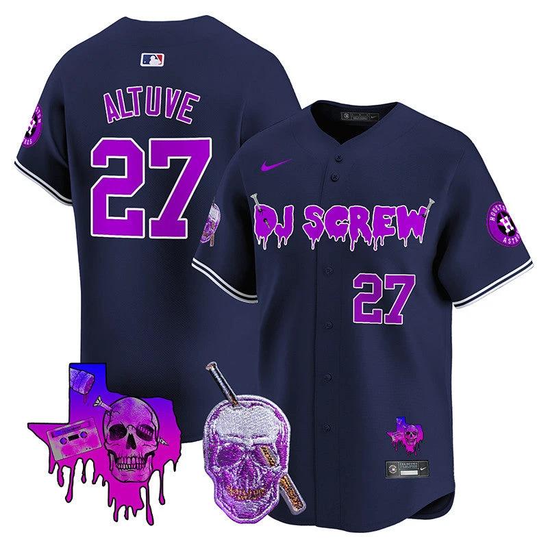 Astros DJ Screw Vapor Premier Limited Jersey - All Stitched by Houston Astros