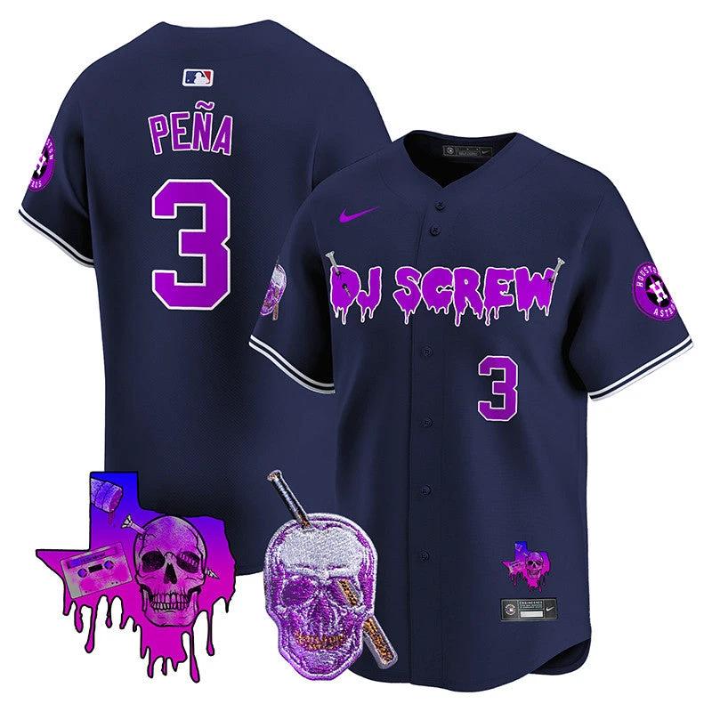 Astros DJ Screw Vapor Premier Limited Jersey - All Stitched by Houston Astros