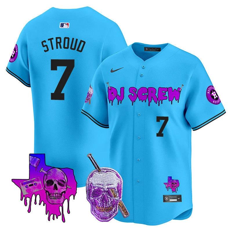 Astros DJ Screw Vapor Premier Limited Jersey - All Stitched by Houston Astros
