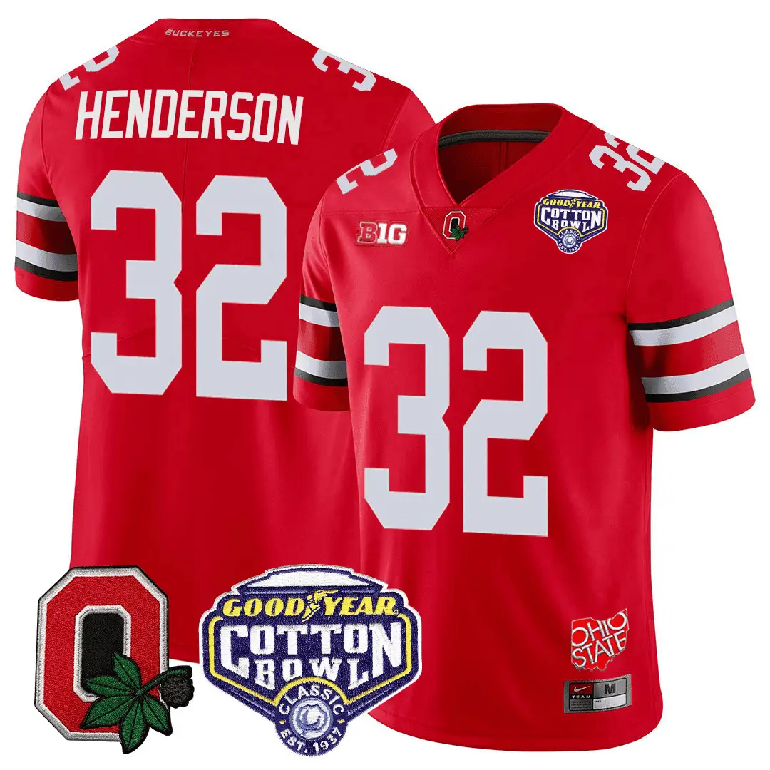 OSB Good Year Cotton Bowl Patch Jersey by Ohio State Buckeyes