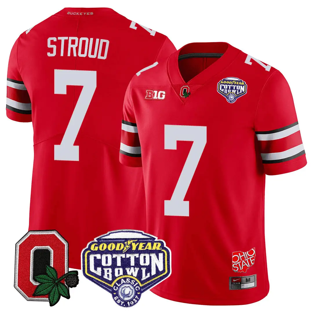 OSB Good Year Cotton Bowl Patch Jersey by Ohio State Buckeyes