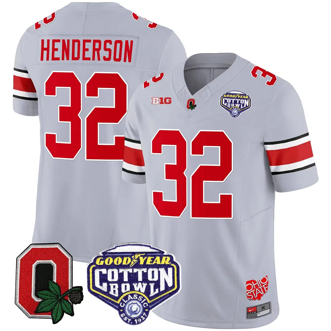 OSB Good Year Cotton Bowl Patch Jersey by Ohio State Buckeyes