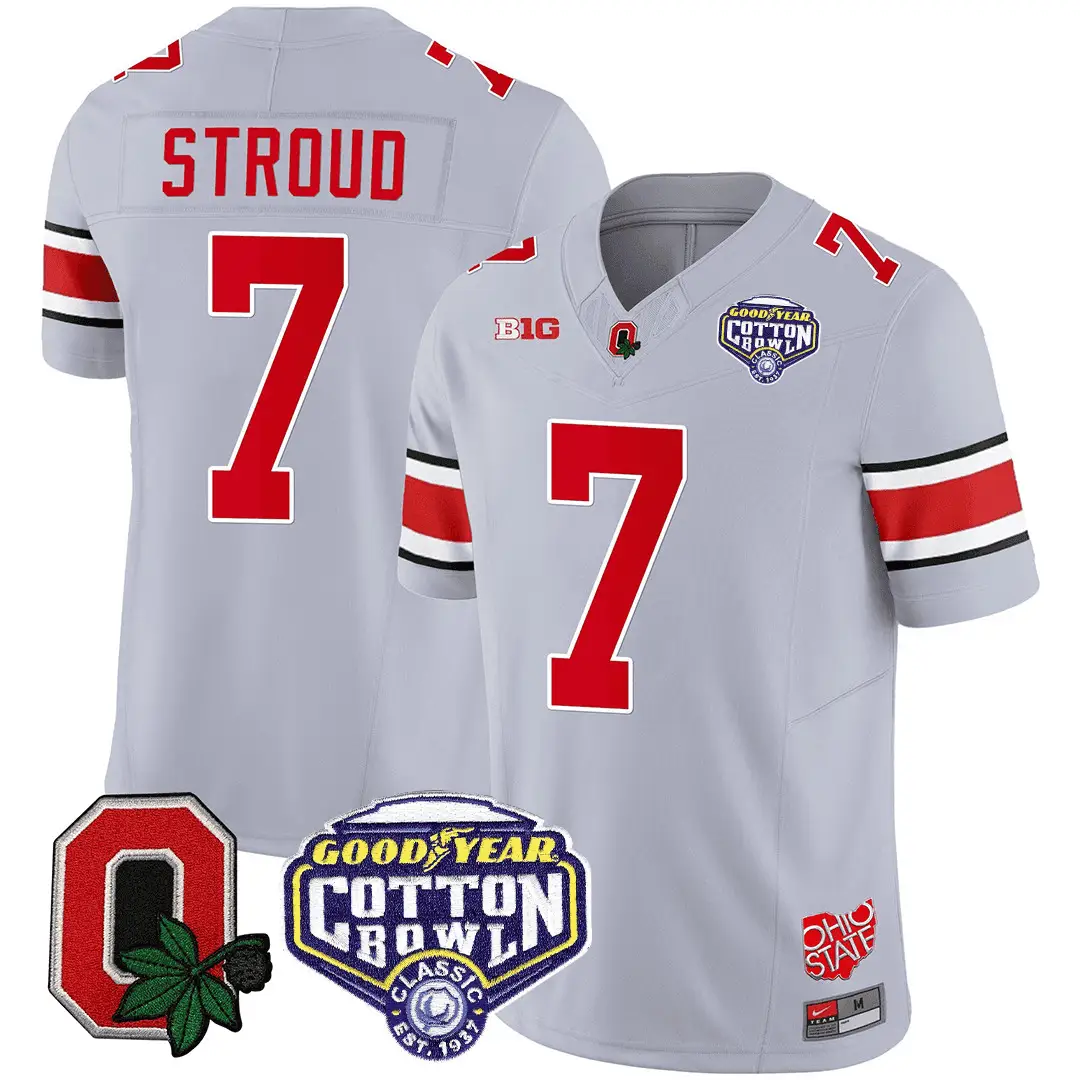 OSB Good Year Cotton Bowl Patch Jersey by Ohio State Buckeyes