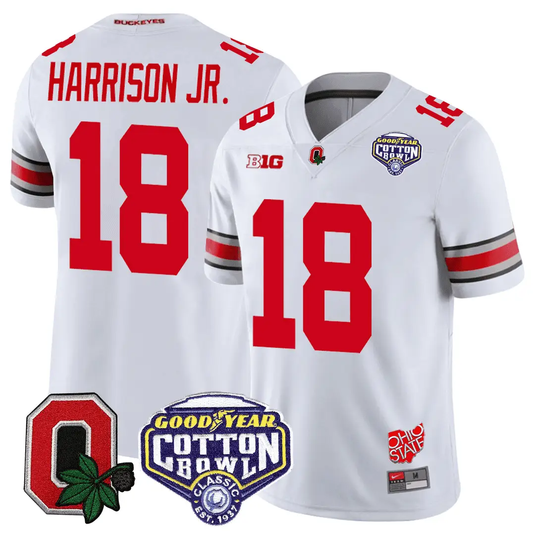 OSB Good Year Cotton Bowl Patch Jersey by Ohio State Buckeyes