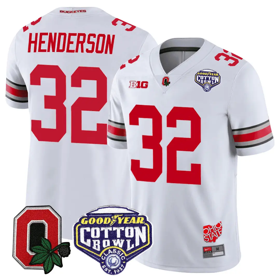 OSB Good Year Cotton Bowl Patch Jersey by Ohio State Buckeyes