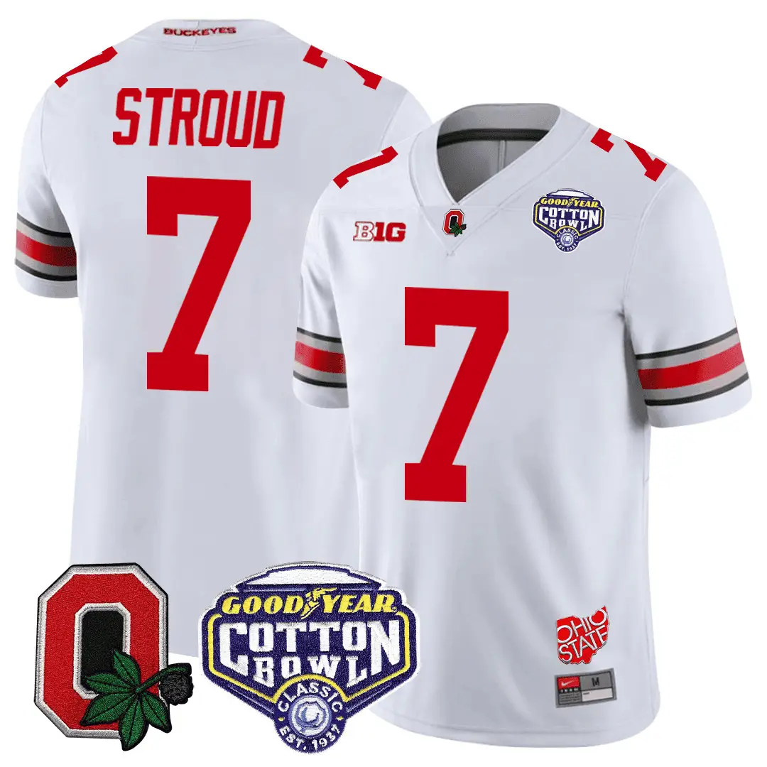 OSB Good Year Cotton Bowl Patch Jersey by Ohio State Buckeyes