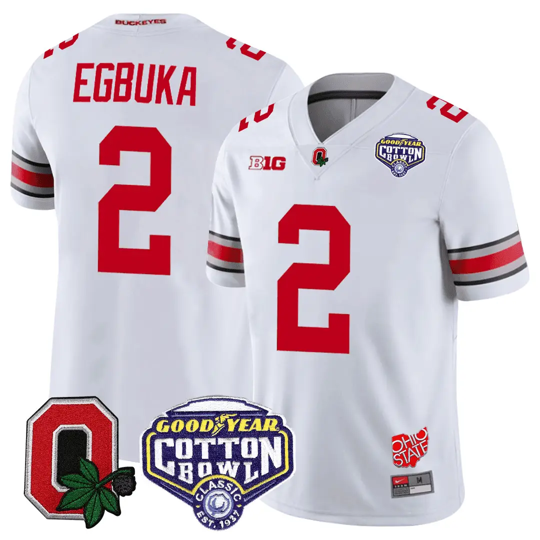 OSB Good Year Cotton Bowl Patch Jersey by Ohio State Buckeyes