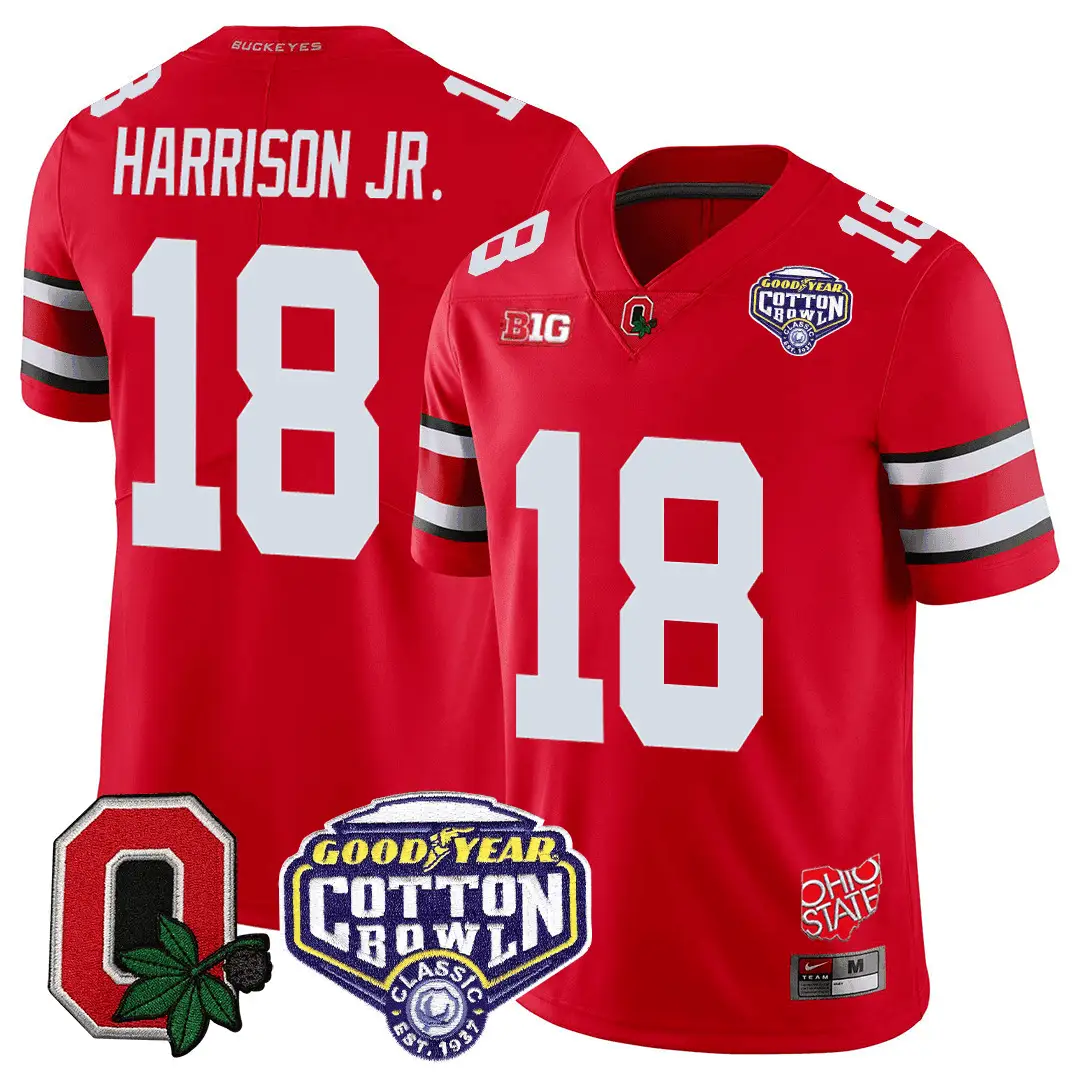 OSB Good Year Cotton Bowl Patch Jersey by Ohio State Buckeyes