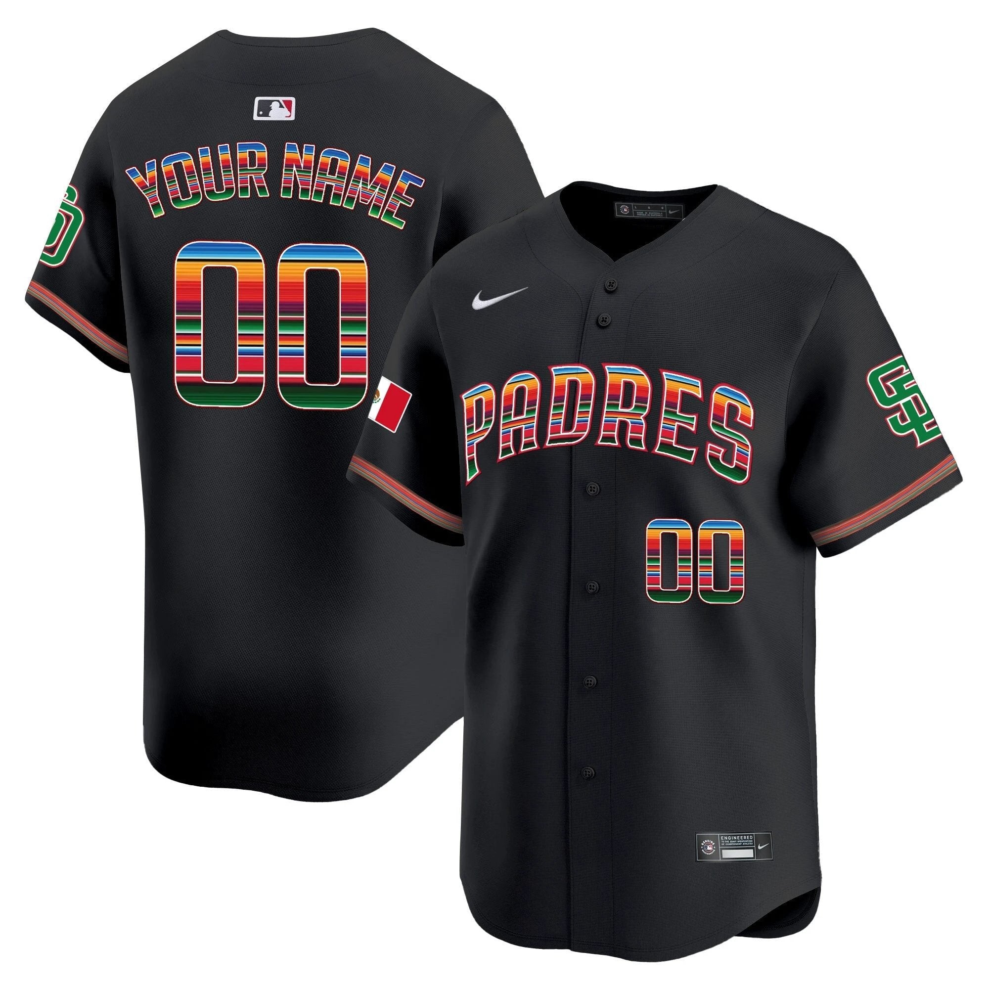 SD Mexico Premier Limited Custom Jersey - All Stitched by Digigearus
