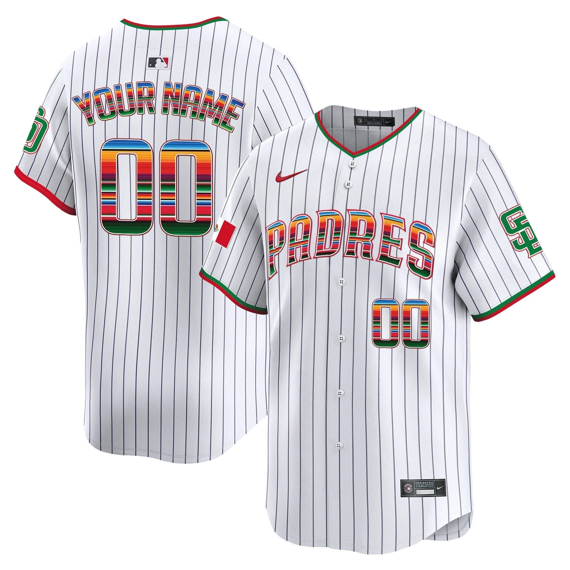 SD Mexico Premier Limited Custom Jersey - All Stitched by Digigearus