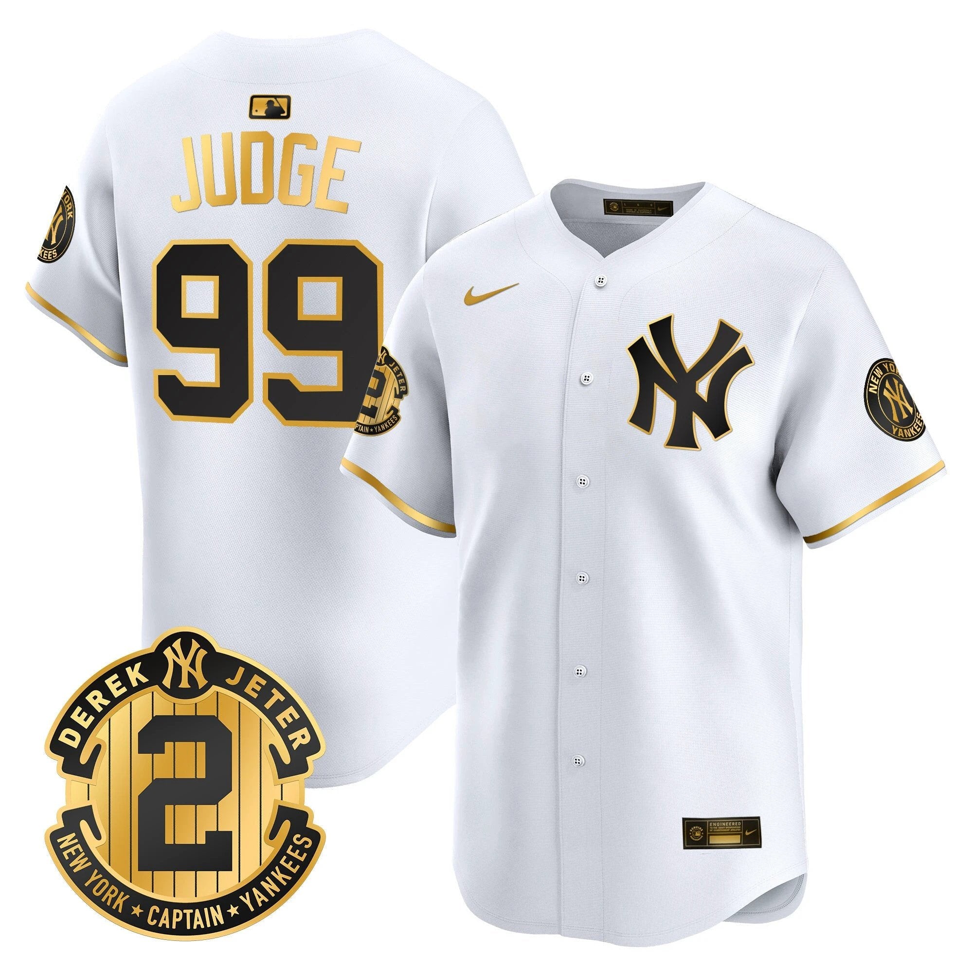 Yankees Derek Jeter Patch Vapor Premier Limited Jersey - All Stitched by Digigearus