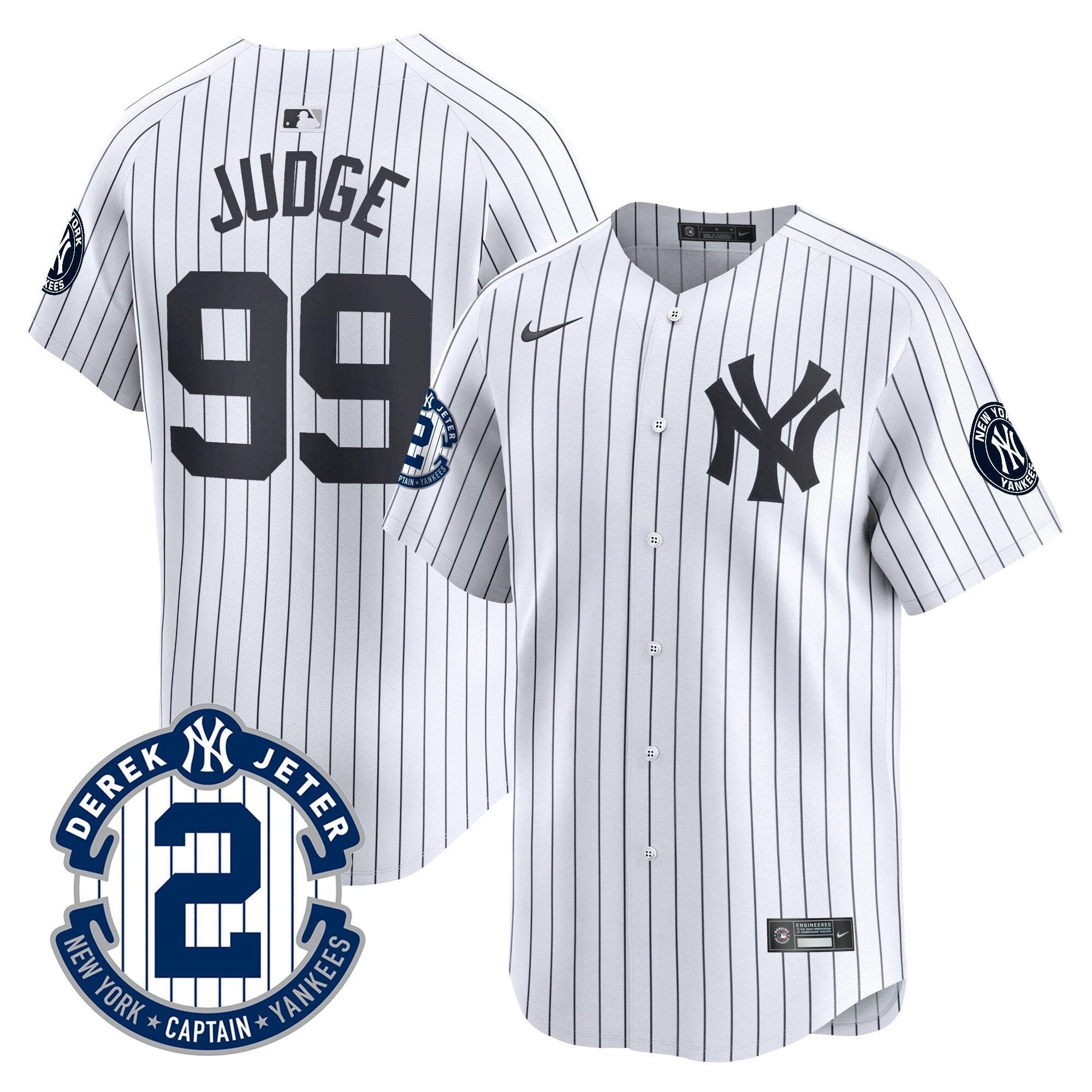 Yankees Derek Jeter Patch Vapor Premier Limited Jersey - All Stitched by Digigearus