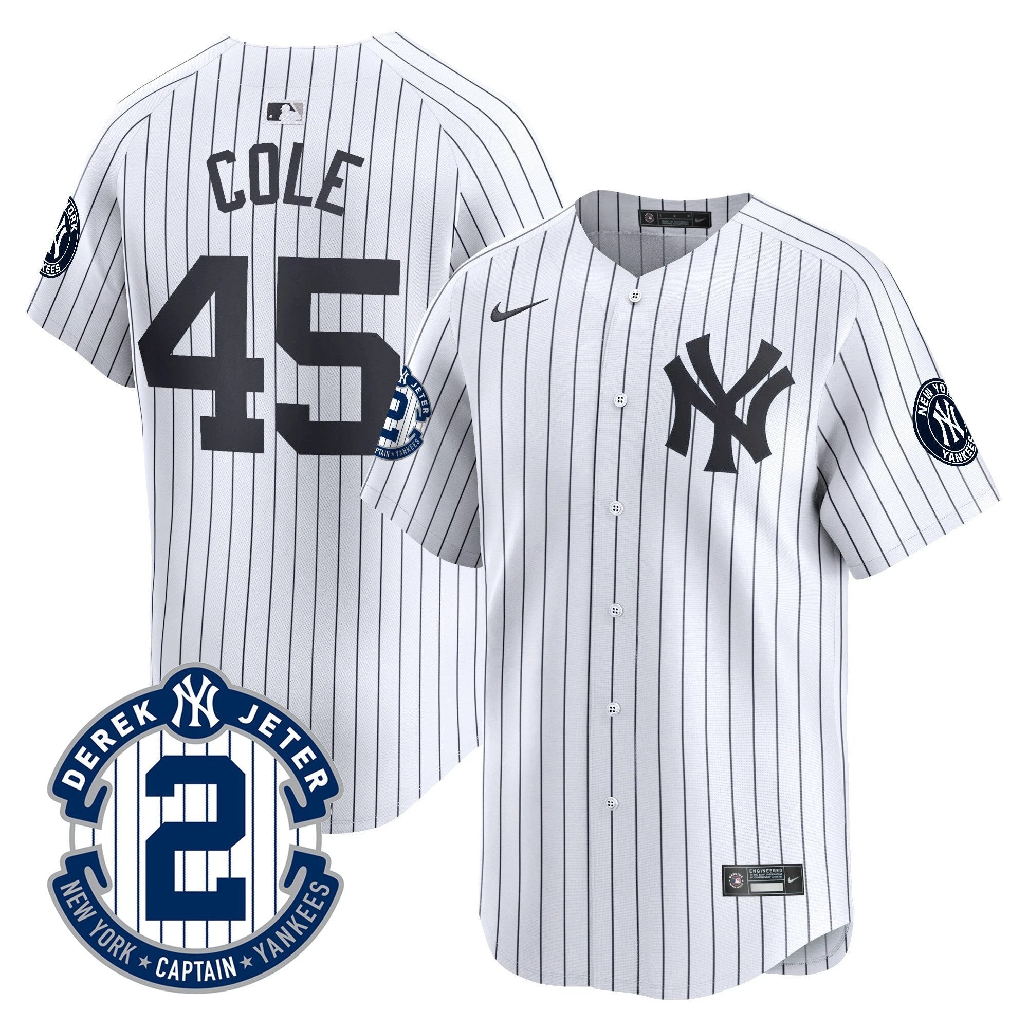 Yankees Derek Jeter Patch Vapor Premier Limited Jersey - All Stitched by Digigearus