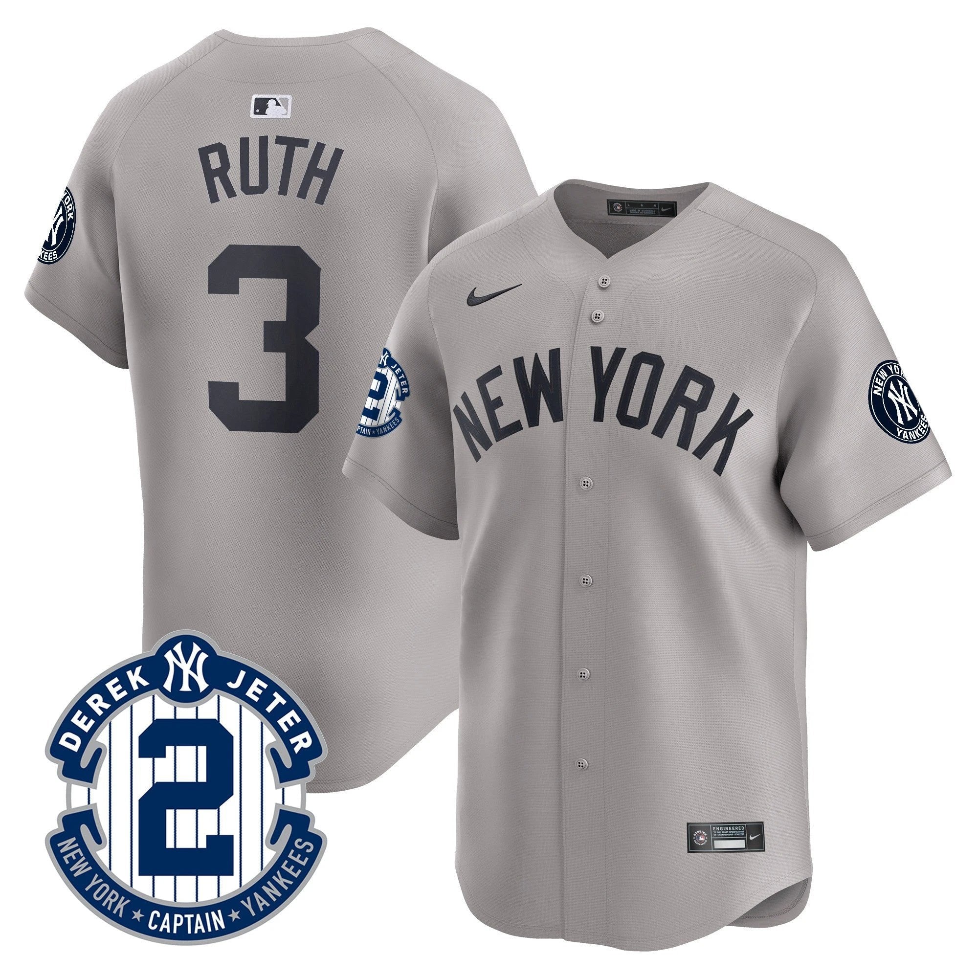 Yankees Derek Jeter Patch Vapor Premier Limited Jersey - All Stitched by Digigearus