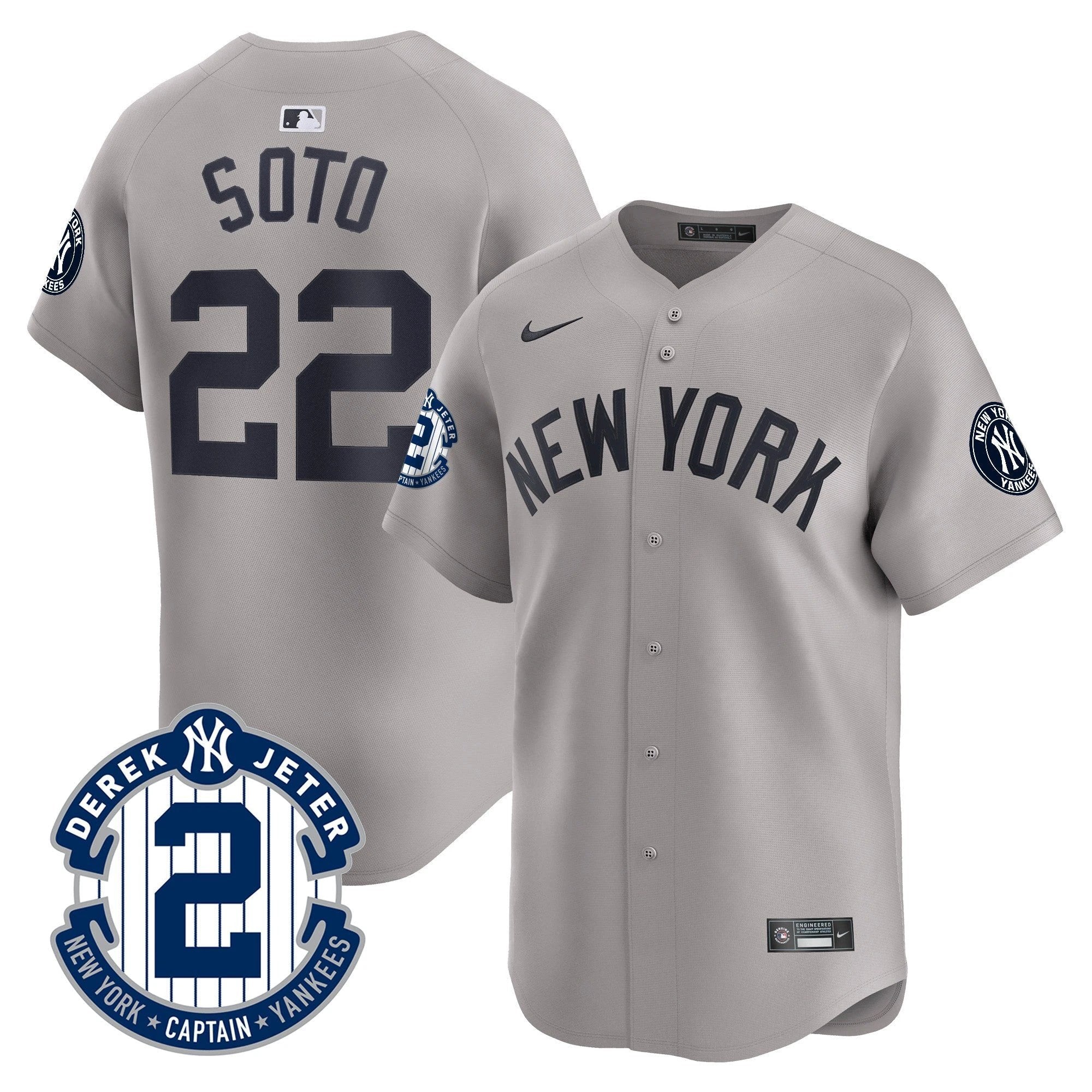 Yankees Derek Jeter Patch Vapor Premier Limited Jersey - All Stitched by Digigearus
