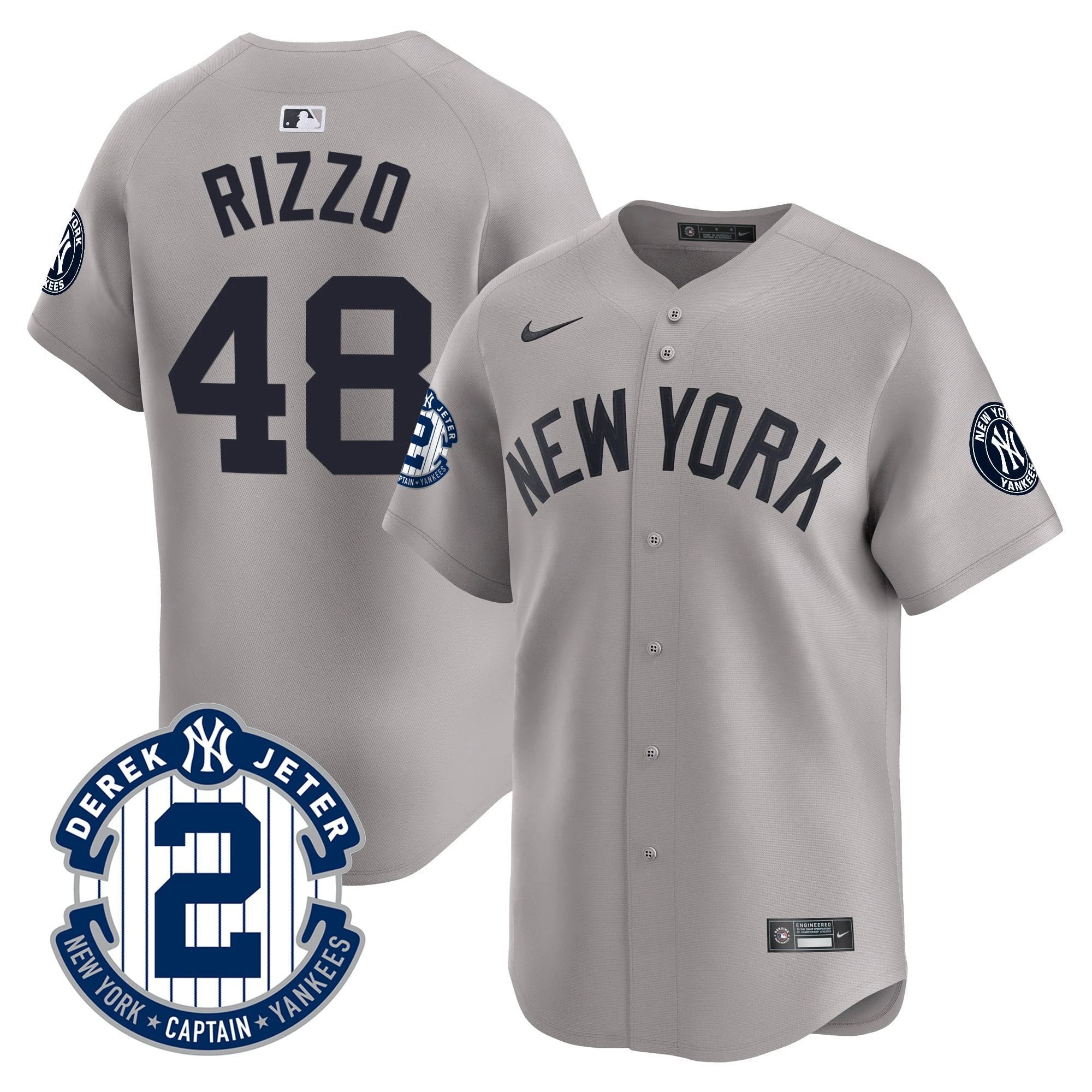 Yankees Derek Jeter Patch Vapor Premier Limited Jersey - All Stitched by Digigearus
