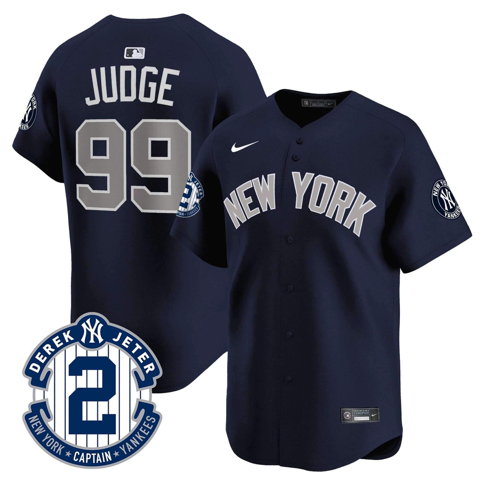 Yankees Derek Jeter Patch Vapor Premier Limited Jersey - All Stitched by Digigearus