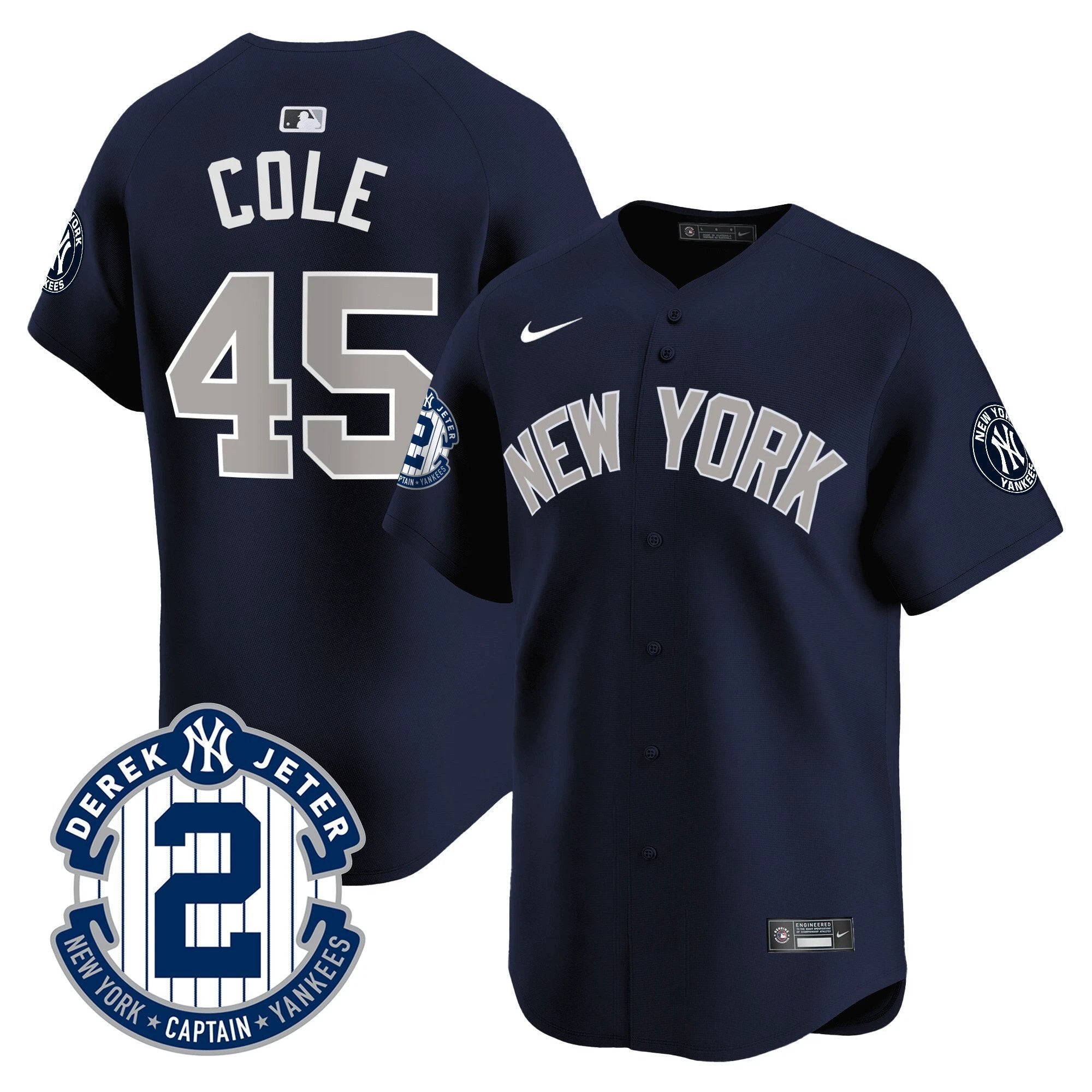 Yankees Derek Jeter Patch Vapor Premier Limited Jersey - All Stitched by Digigearus
