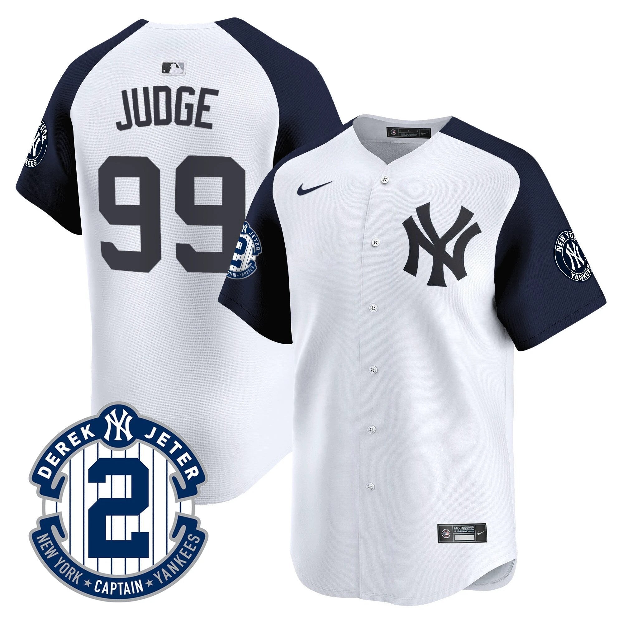 Yankees Derek Jeter Patch Vapor Premier Limited Jersey - All Stitched by Digigearus